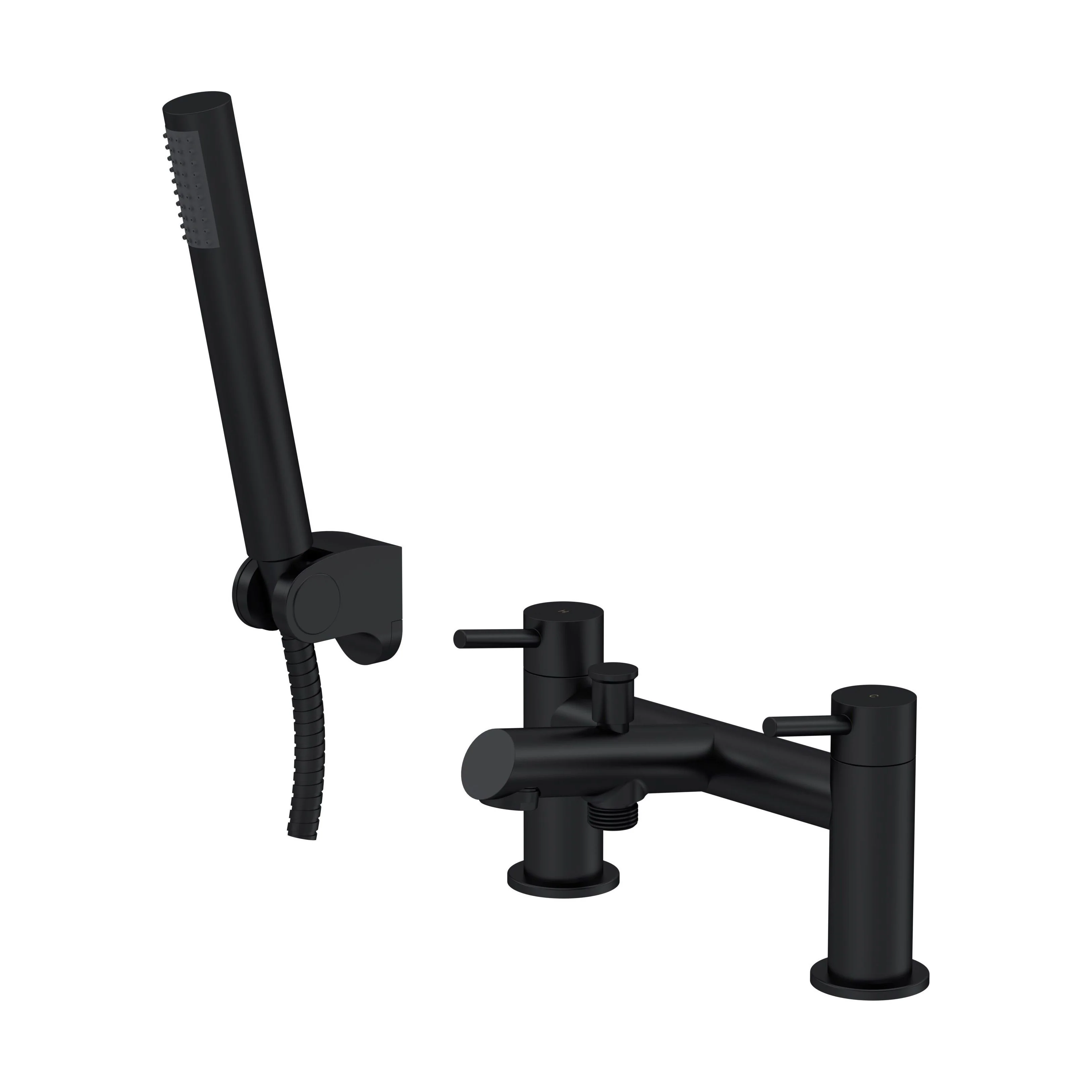 Wetley Round Minimalist Bath Shower Mixer Tap with Shower Kit - Choice of Finish - Image 8