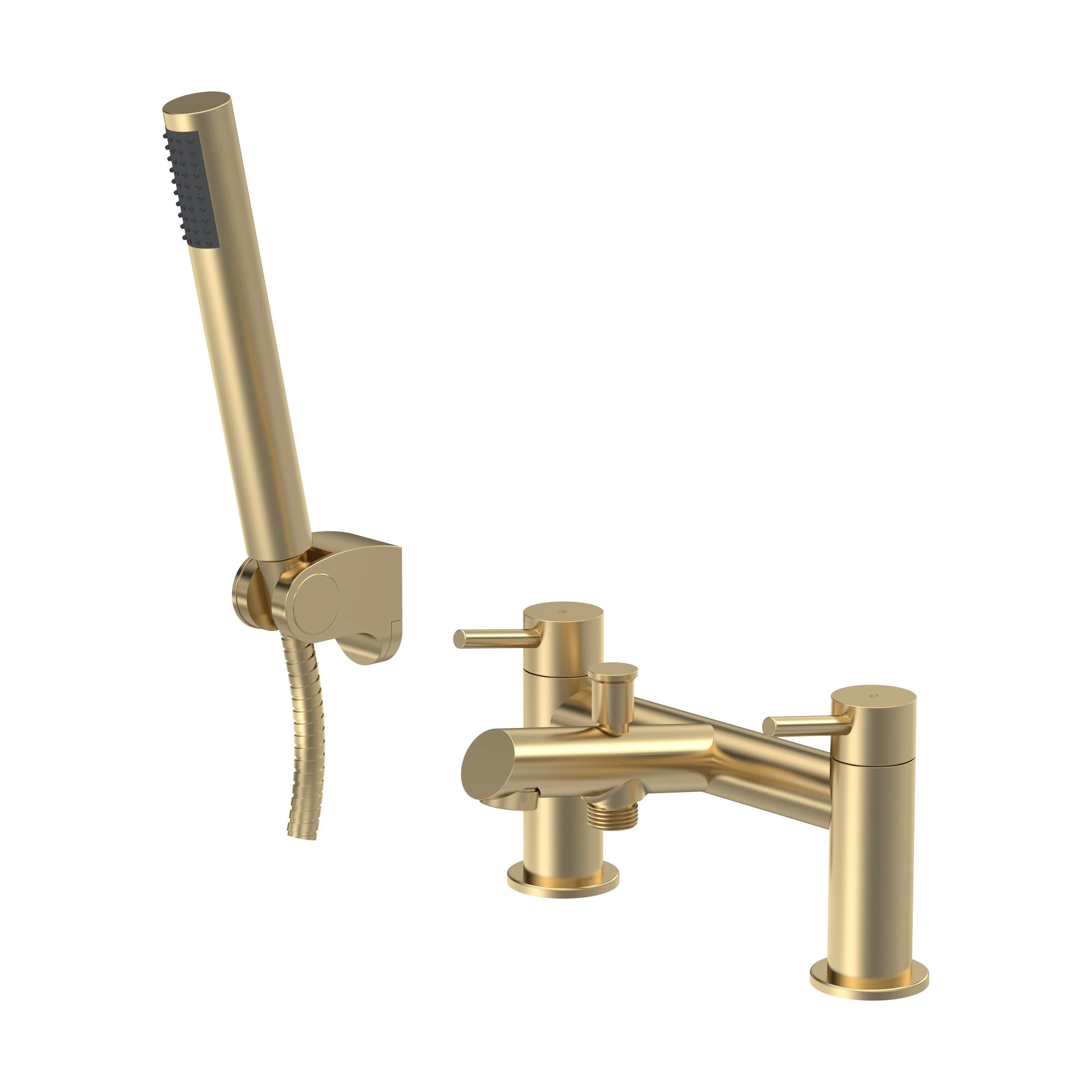 Wetley Round Minimalist Bath Shower Mixer Tap with Shower Kit - Choice of Finish - Image 9