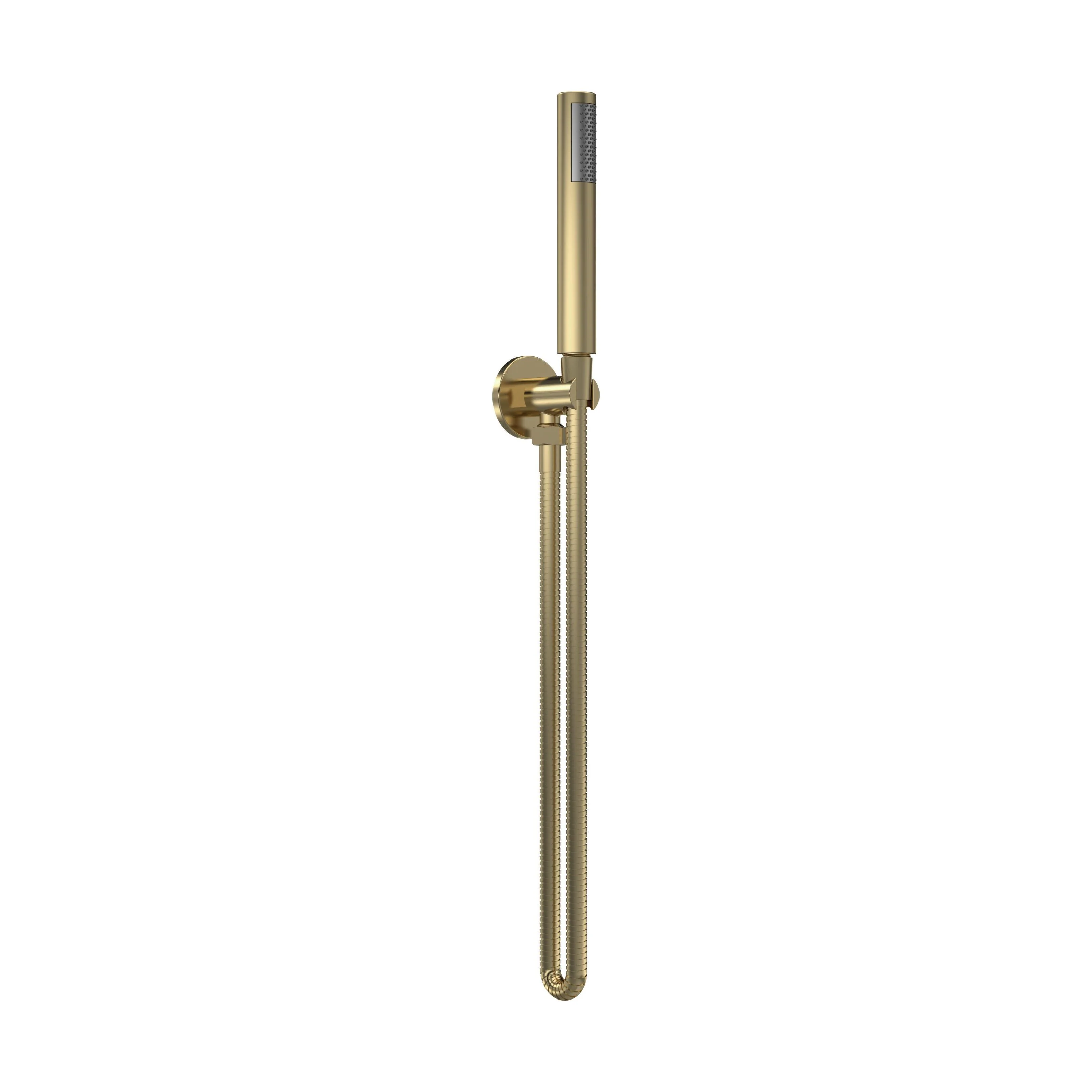 Consall Round Shower Handset with Bracket and Outlet Elbow, 1230 x 30 x 55mm, Choice of Finish - Image 4