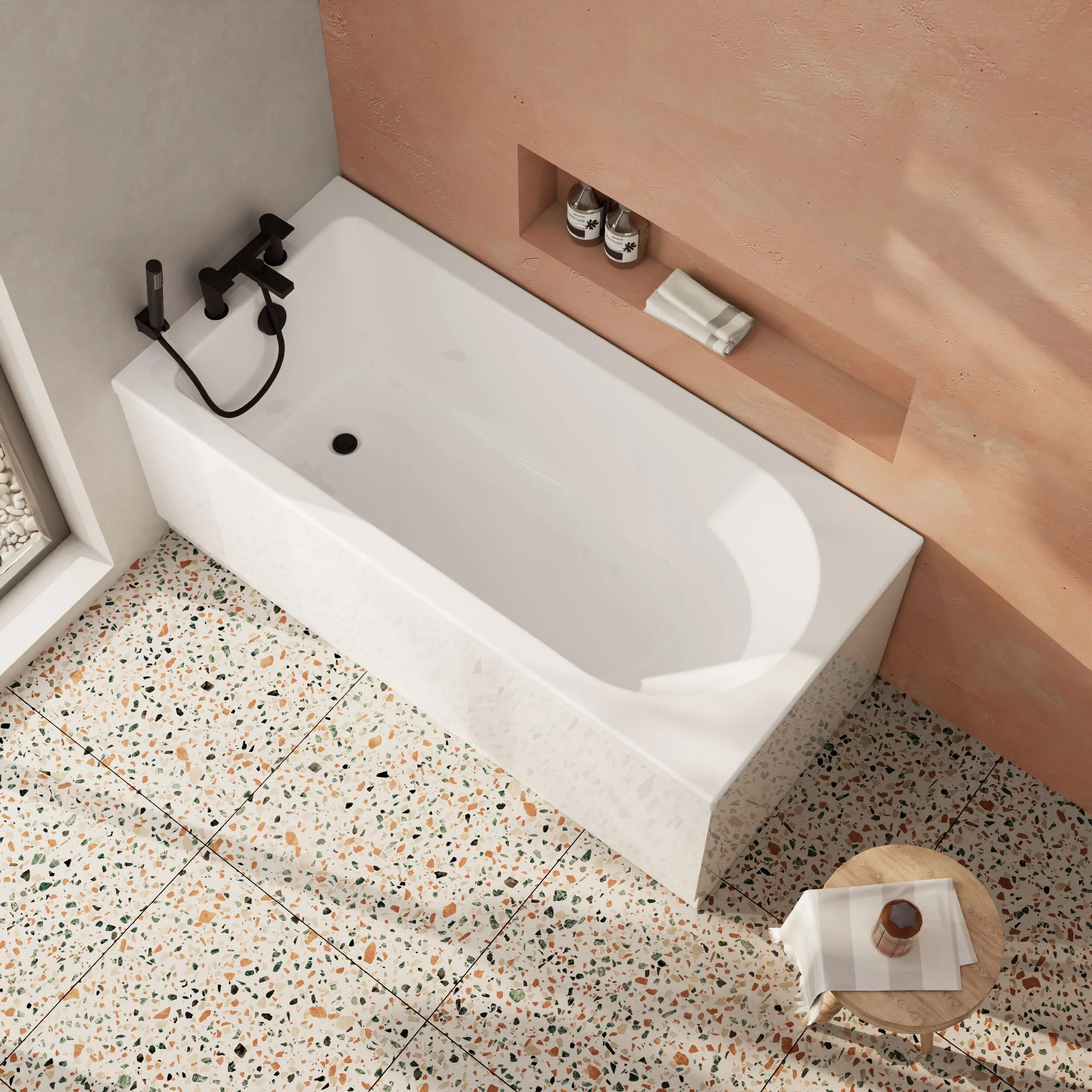Contemporary Round Single Ended Bath & Leg Set - Multiple Sizes Available - Image 10
