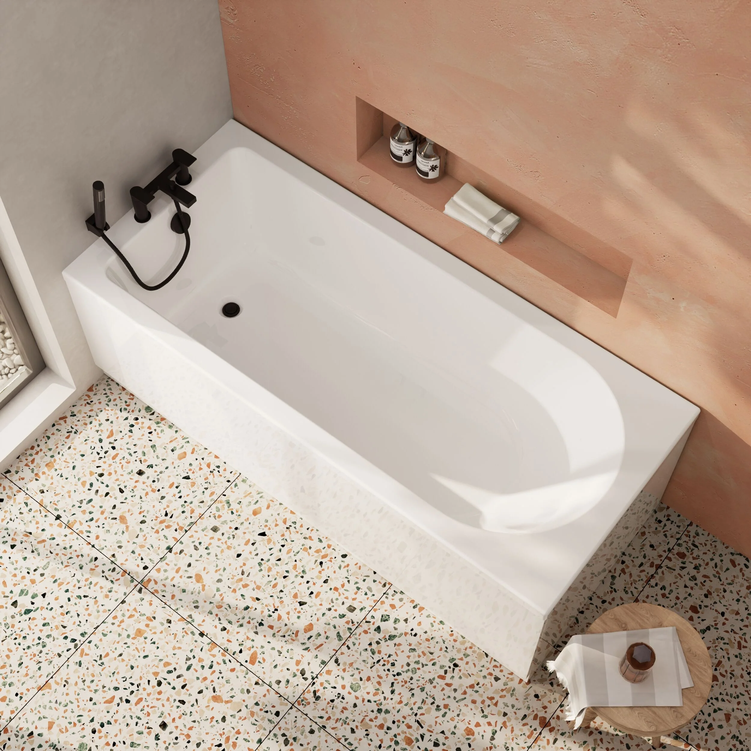Contemporary Round Single Ended Bath & Leg Set - Multiple Sizes Available - Image 12
