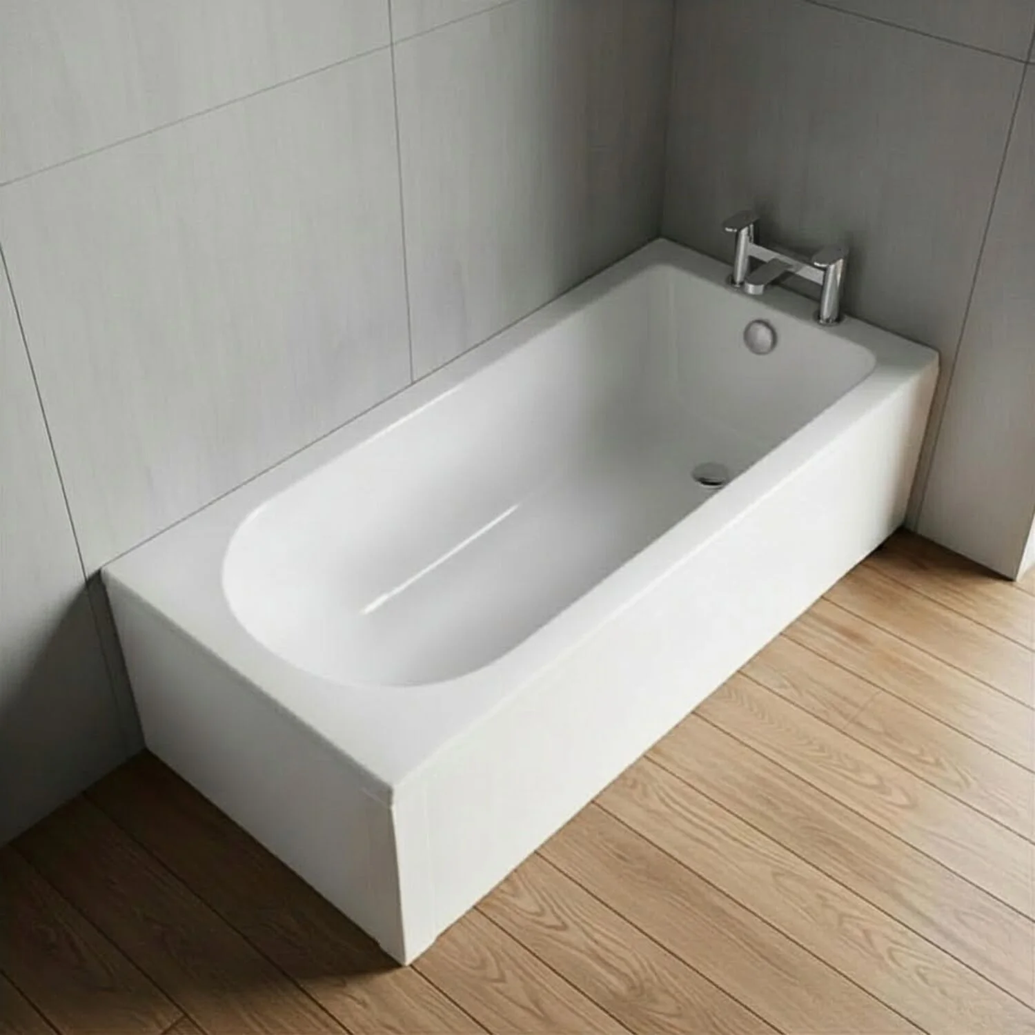 Contemporary Round Single Ended Bath & Leg Set - Multiple Sizes Available - Image 4