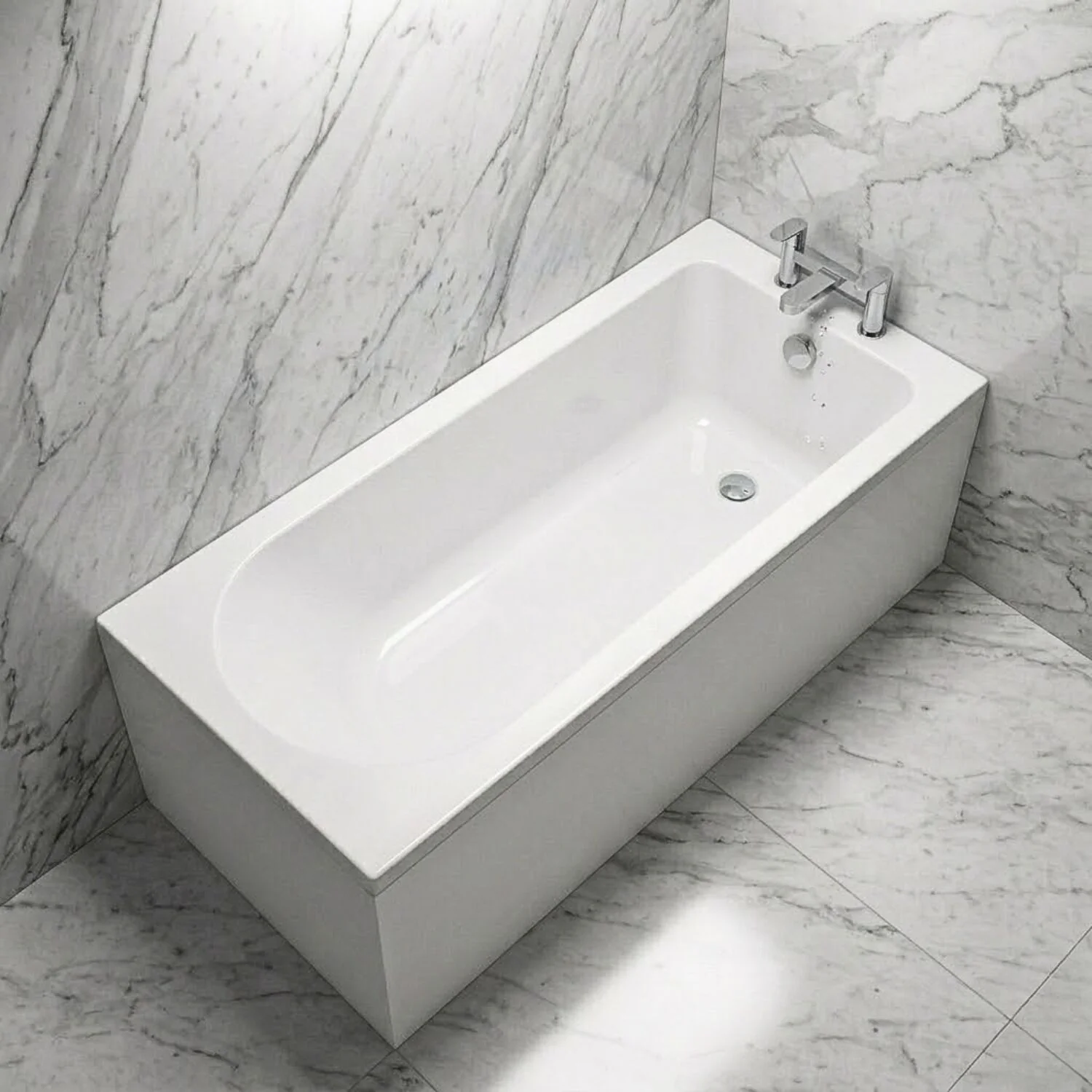 Contemporary Round Single Ended Bath & Leg Set - Multiple Sizes Available - Image 5