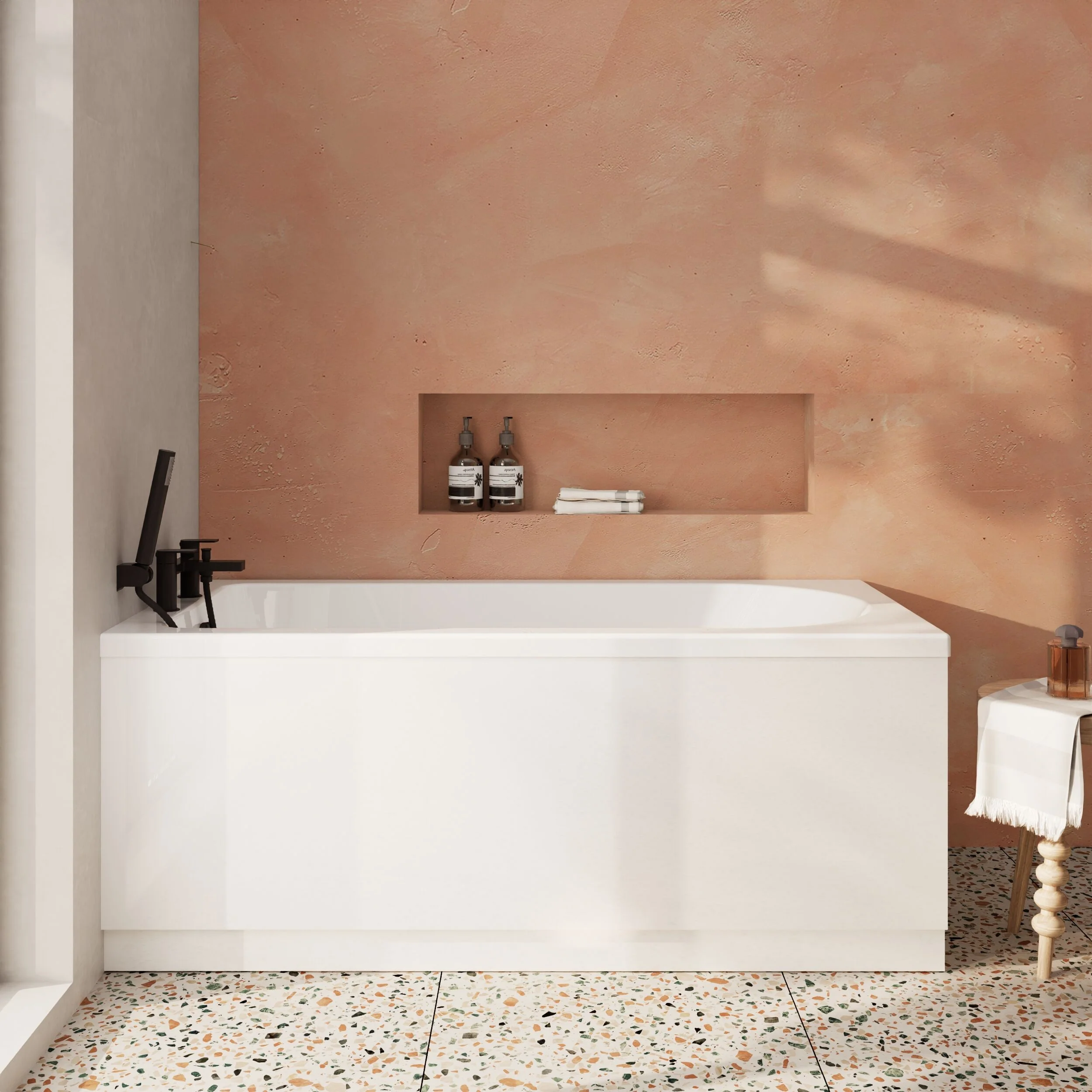 Contemporary Round Single Ended Bath & Leg Set - Multiple Sizes Available - Image 6
