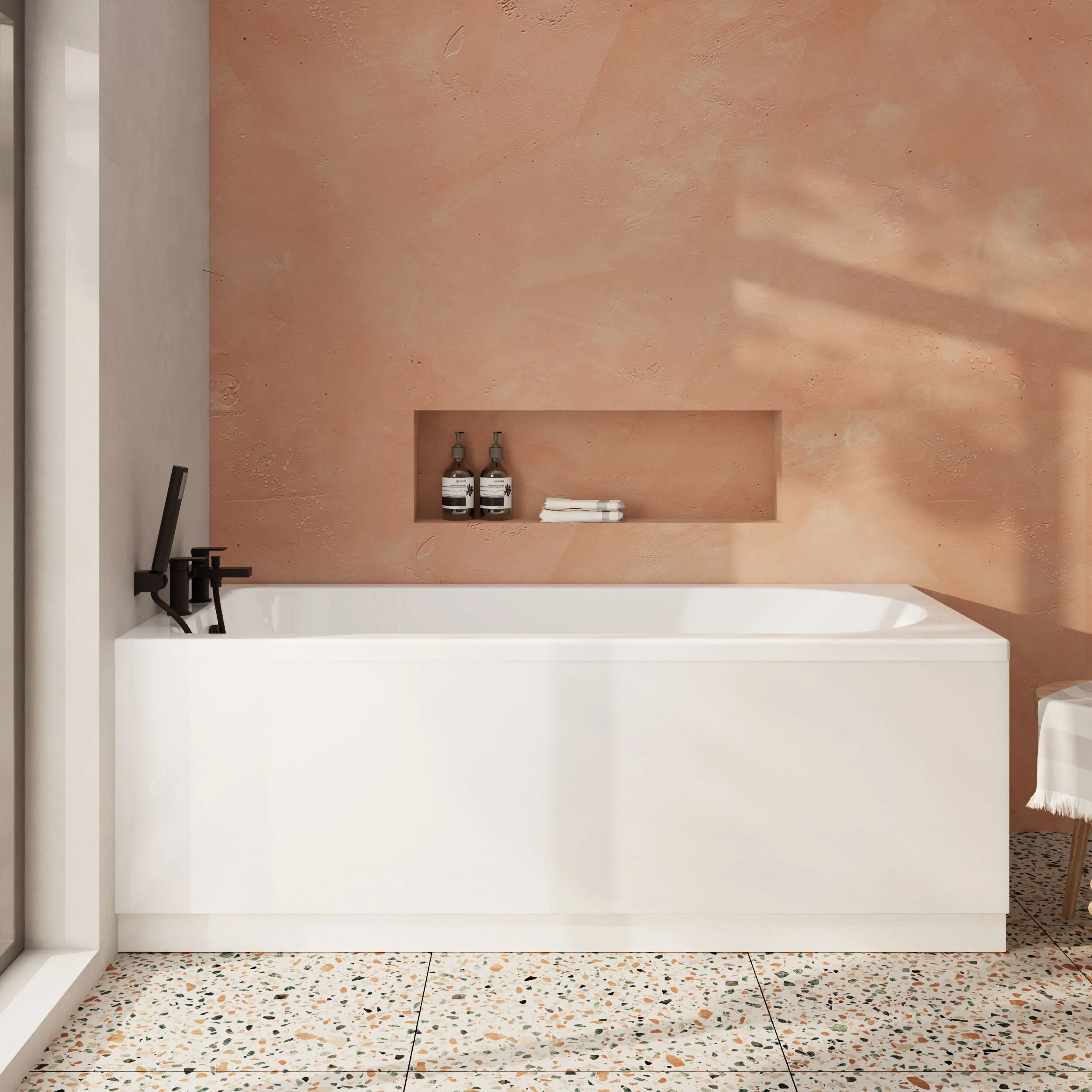 Contemporary Round Single Ended Bath & Leg Set - Multiple Sizes Available - Image 7
