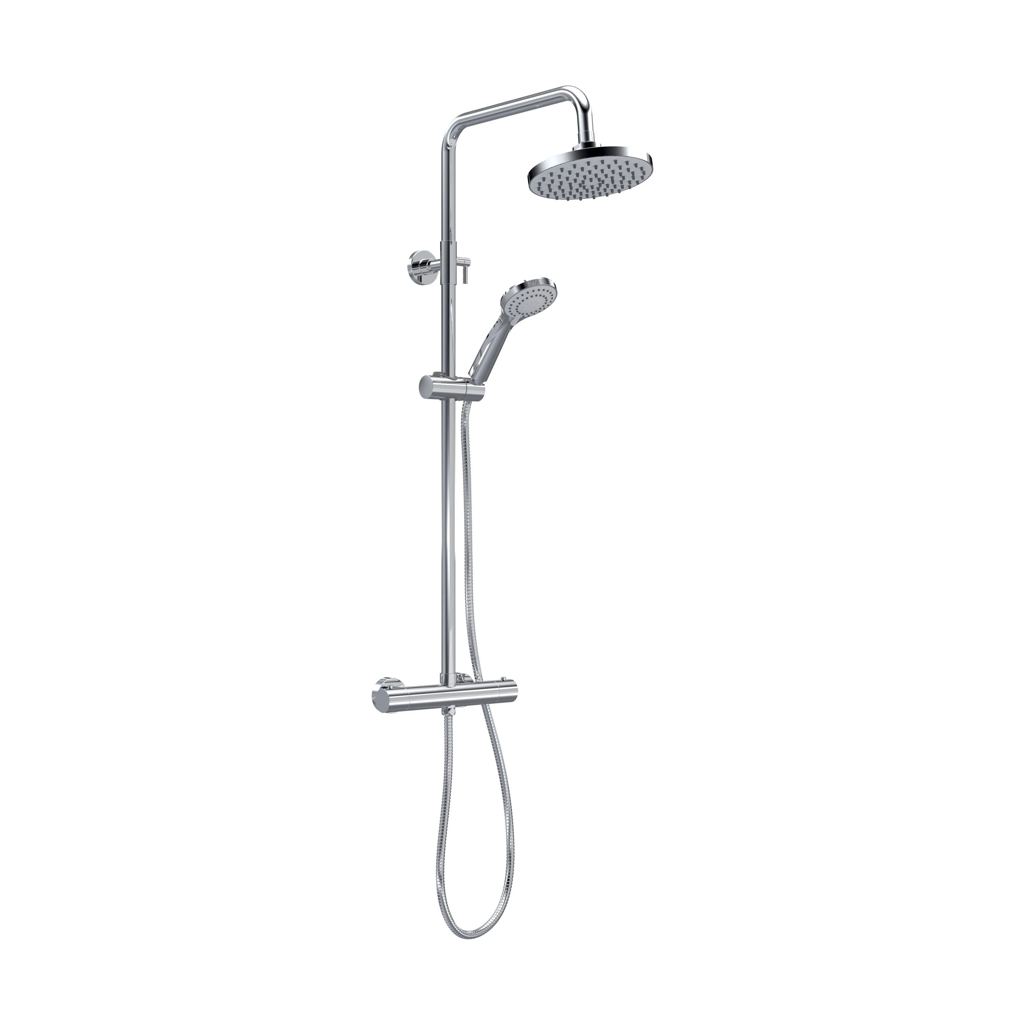 Consall Round Thermostatic Shower Kit with Fixed Head & Adjustable Handset - Multiple Colours Available - Image 12