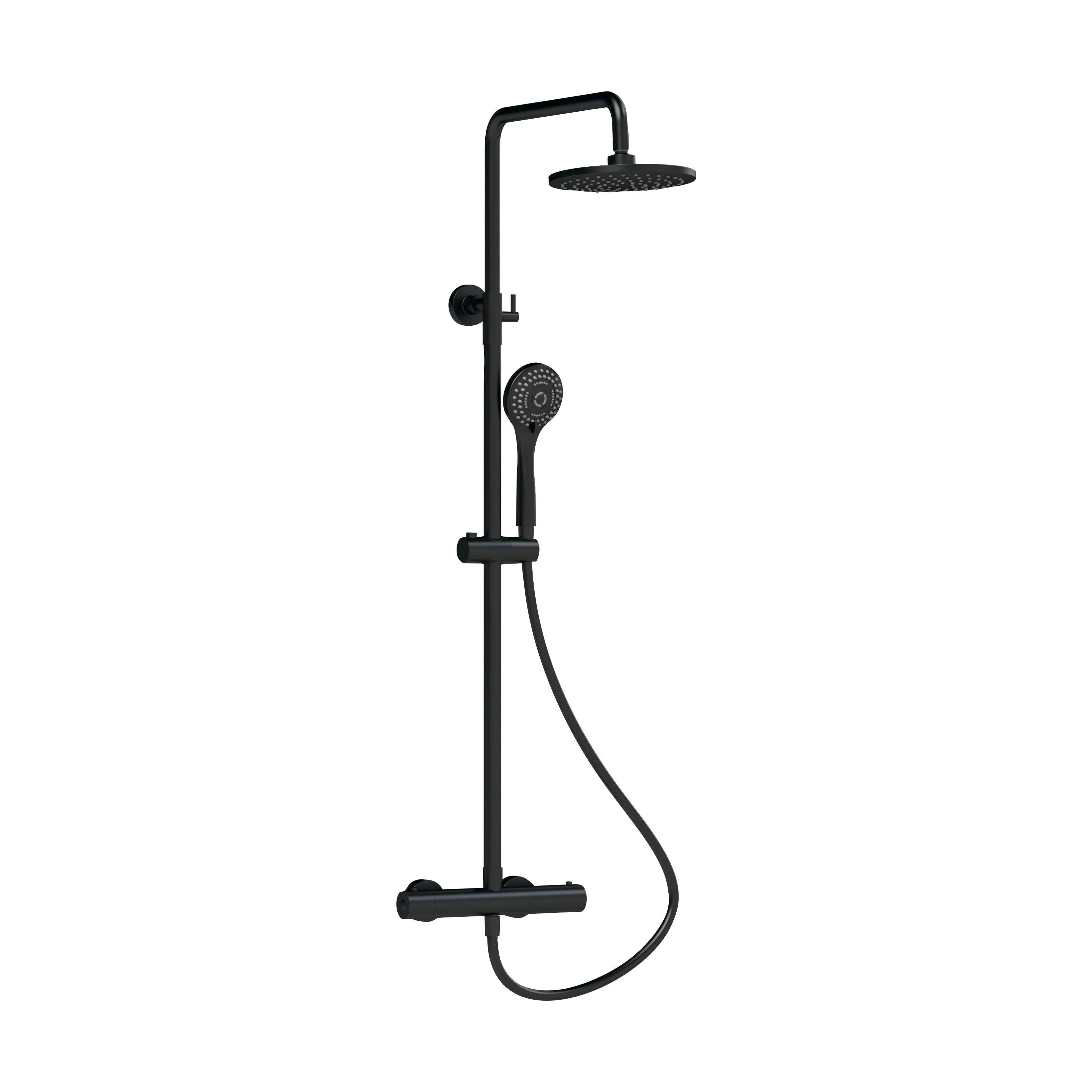 Consall Round Thermostatic Shower Kit with Fixed Head & Adjustable Handset - Multiple Colours Available - Image 13