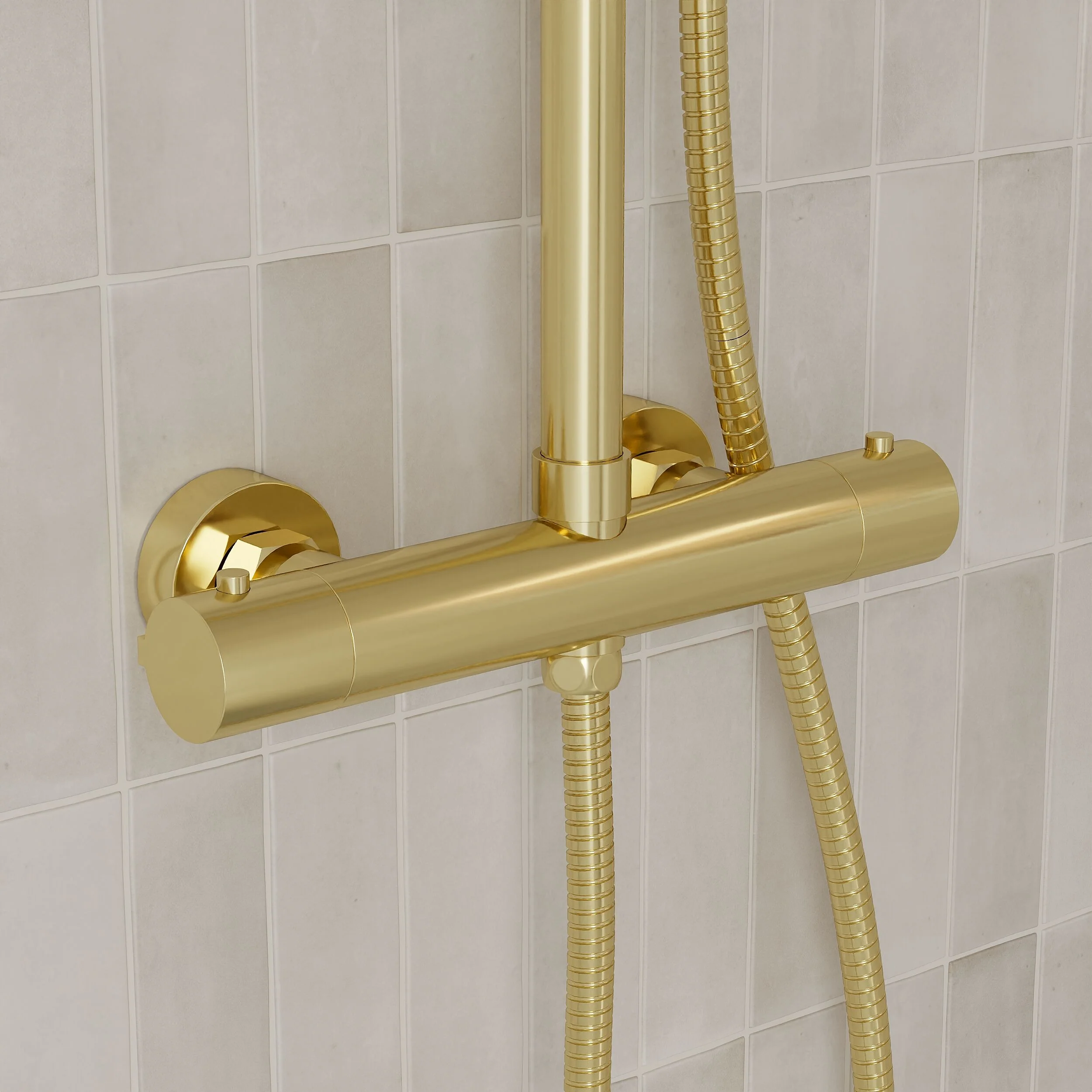 Consall Round Thermostatic Shower Kit with Fixed Head & Adjustable Handset - Multiple Colours Available - Image 7