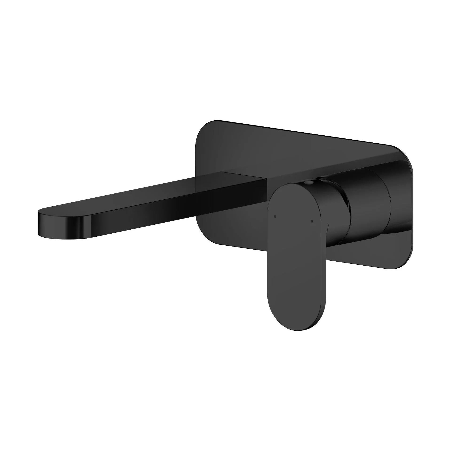 Enville Round Wall Mount 2 Tap Hole Basin Mixer Tap & Back Plate - Choice of Finish - Image 3