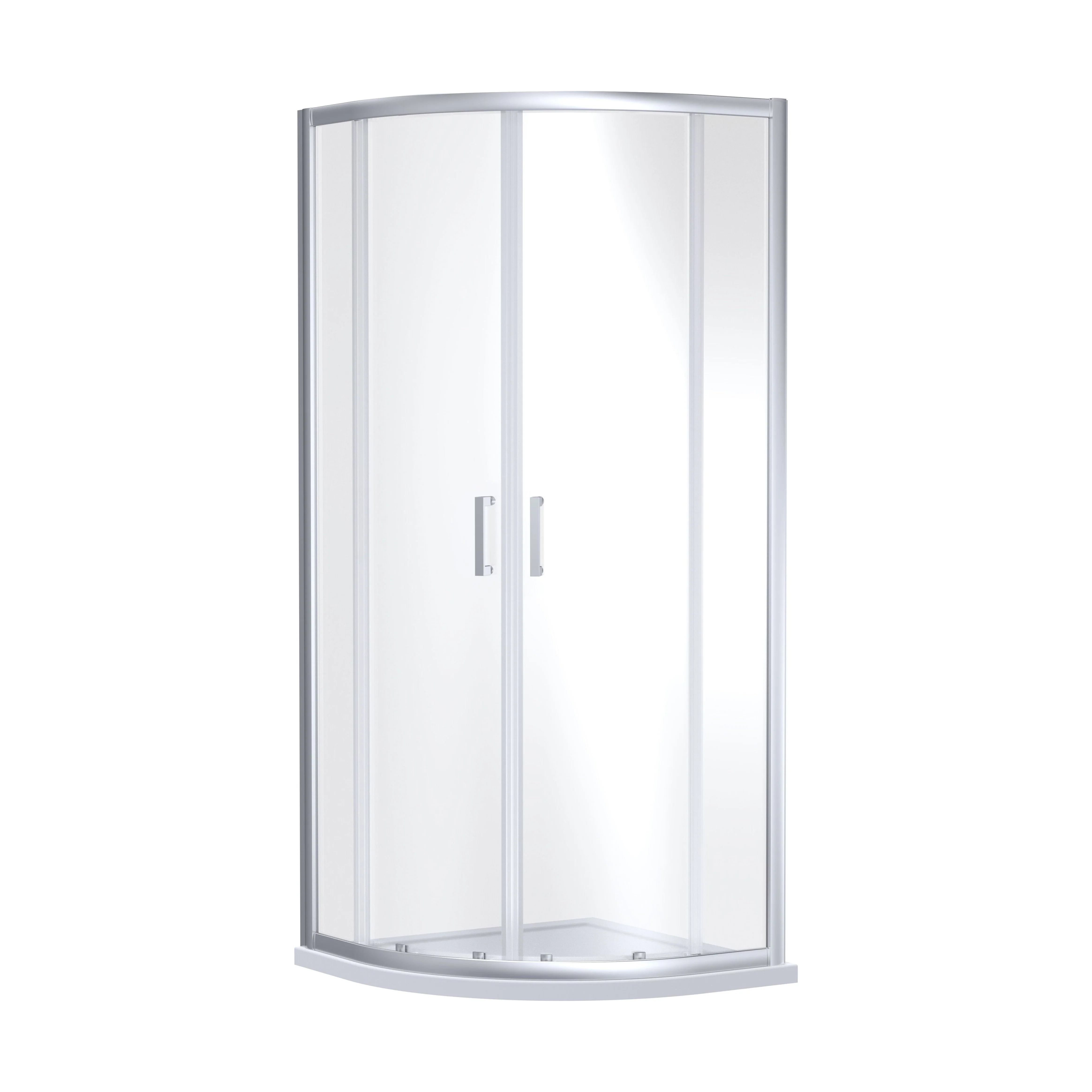 Almington 6mm Toughened Safety Glass Quadrant Shower Enclosure - H: 1900mm - Choice of Size and Profile Finish - Image 4