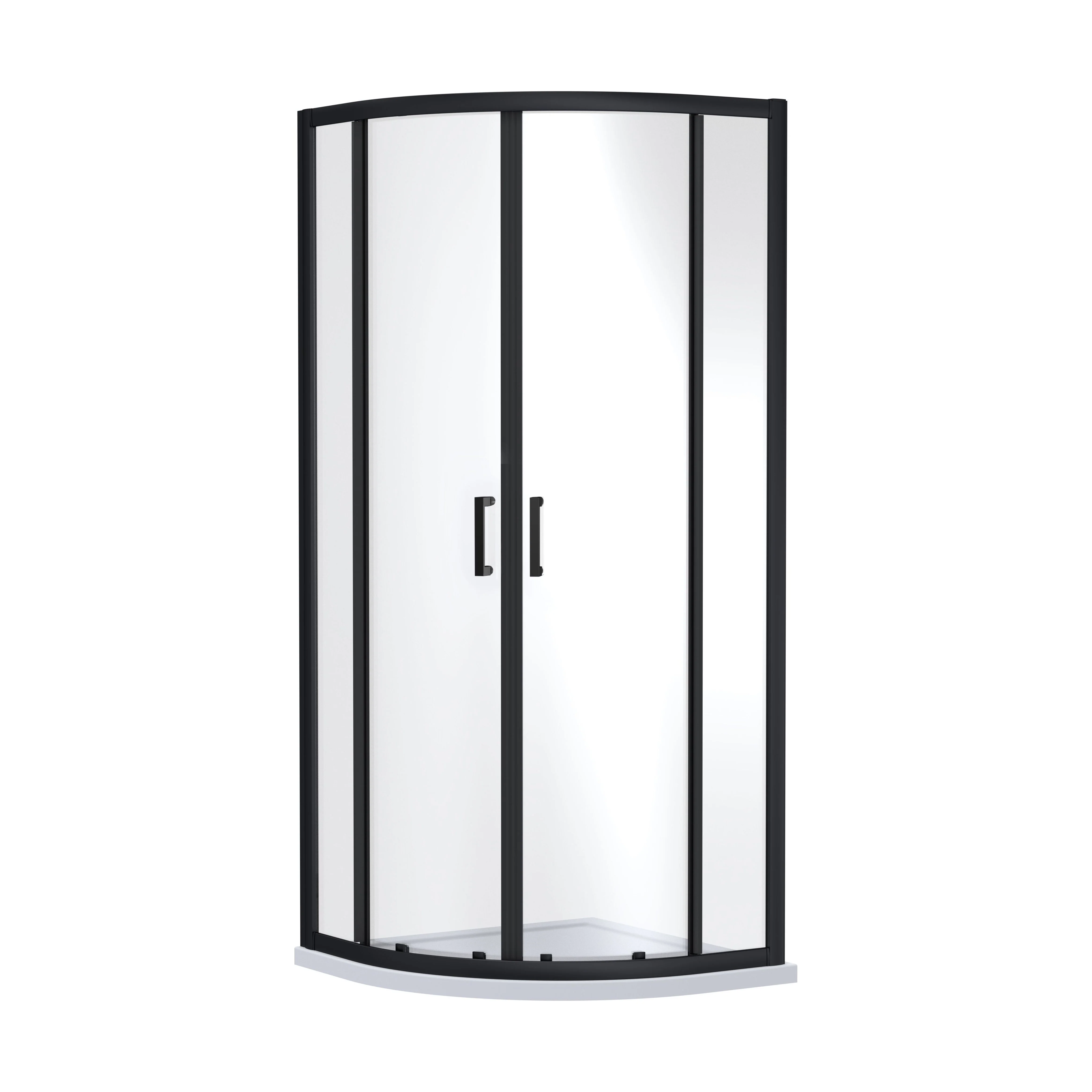 Almington 6mm Toughened Safety Glass Quadrant Shower Enclosure - H: 1900mm - Choice of Size and Profile Finish - Image 6