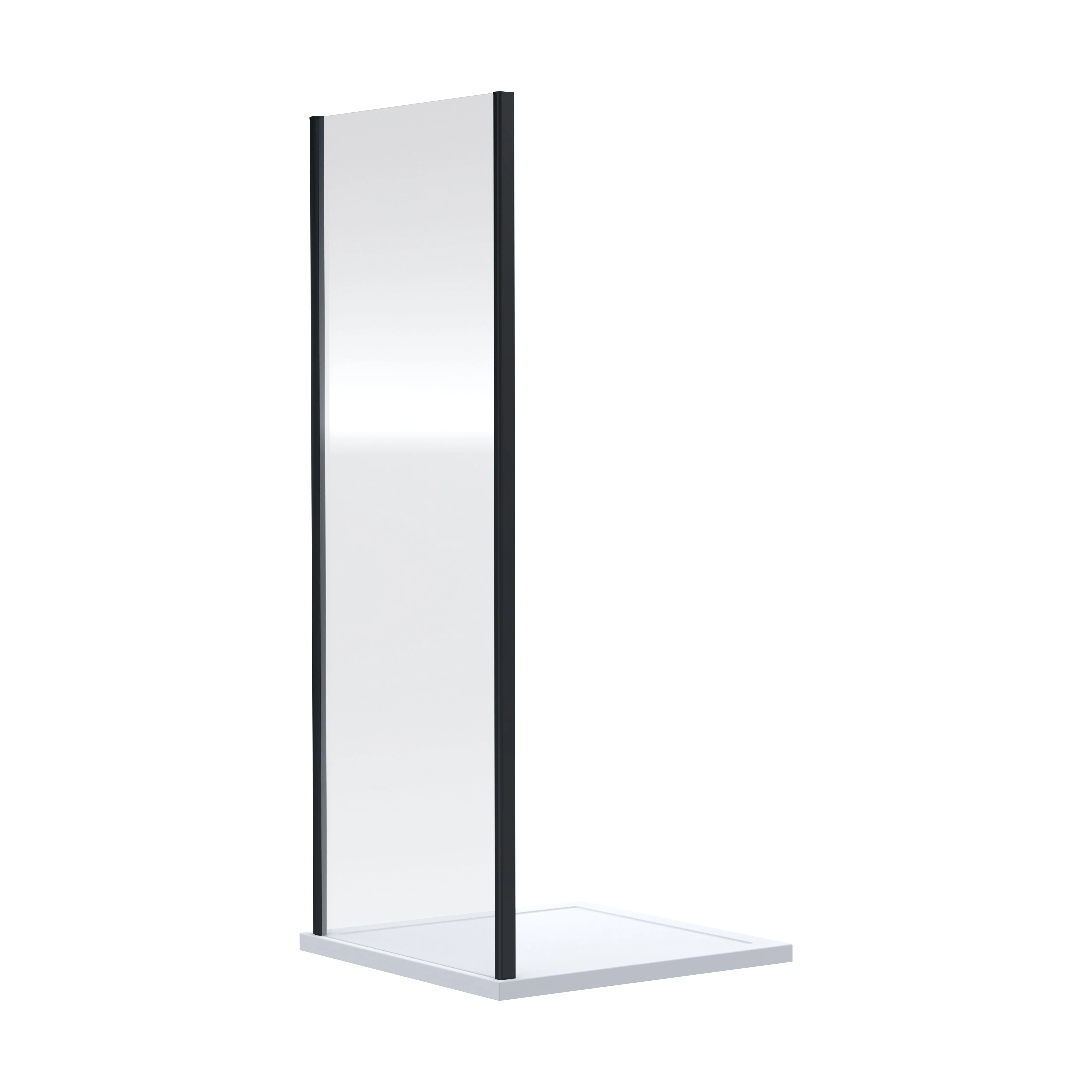 Almington 6mm Toughened Safety Glass Shower Side Panel - H: 1900mm - Choice of Size and Finish - Image 3