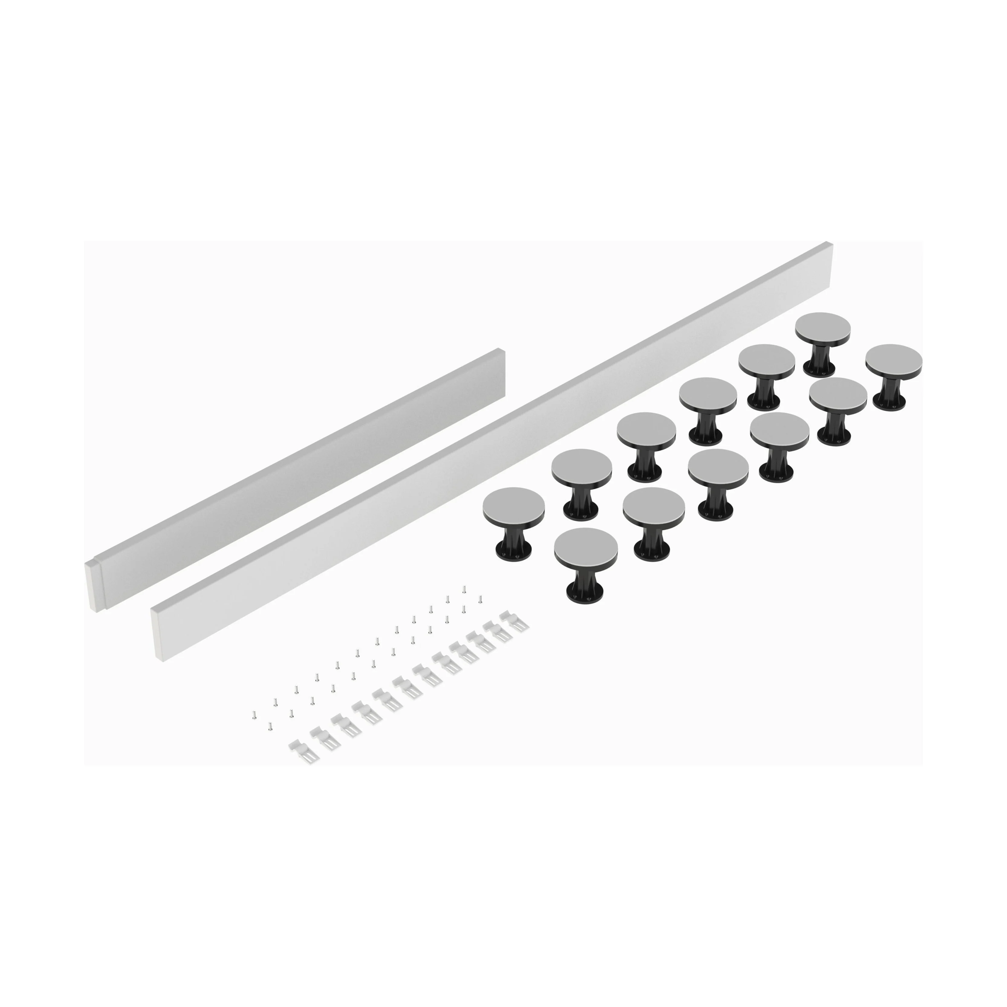 Shower Tray Leg Set - White - For 1300mm-1800mm Rectangular & Walk In Resin Trays