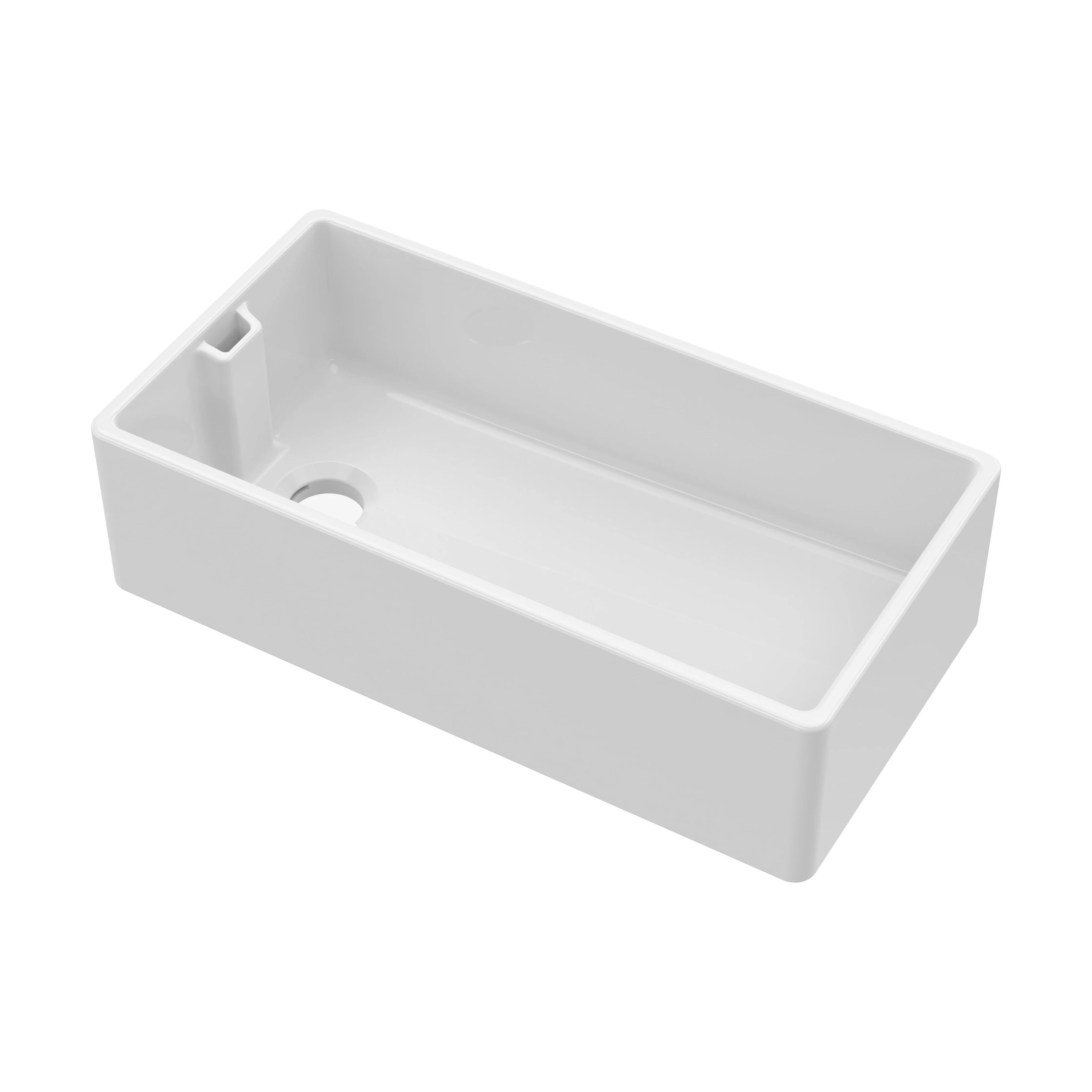 Single Bowl Fireclay Ceramic Belfast Kitchen Sink - Multiple Sizes Available - Image 15