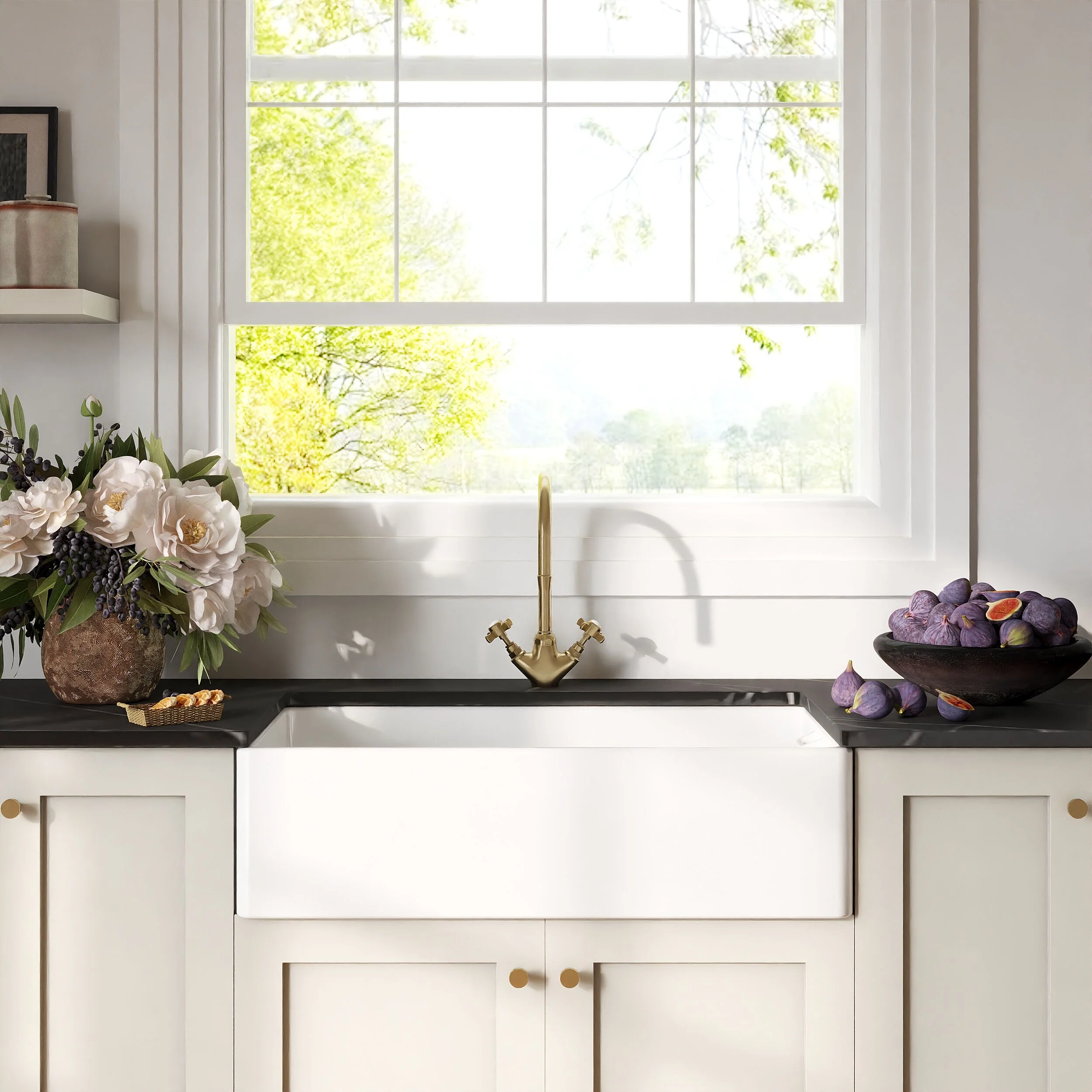Single Bowl Fireclay Ceramic Belfast Kitchen Sink - Multiple Sizes Available - Image 6