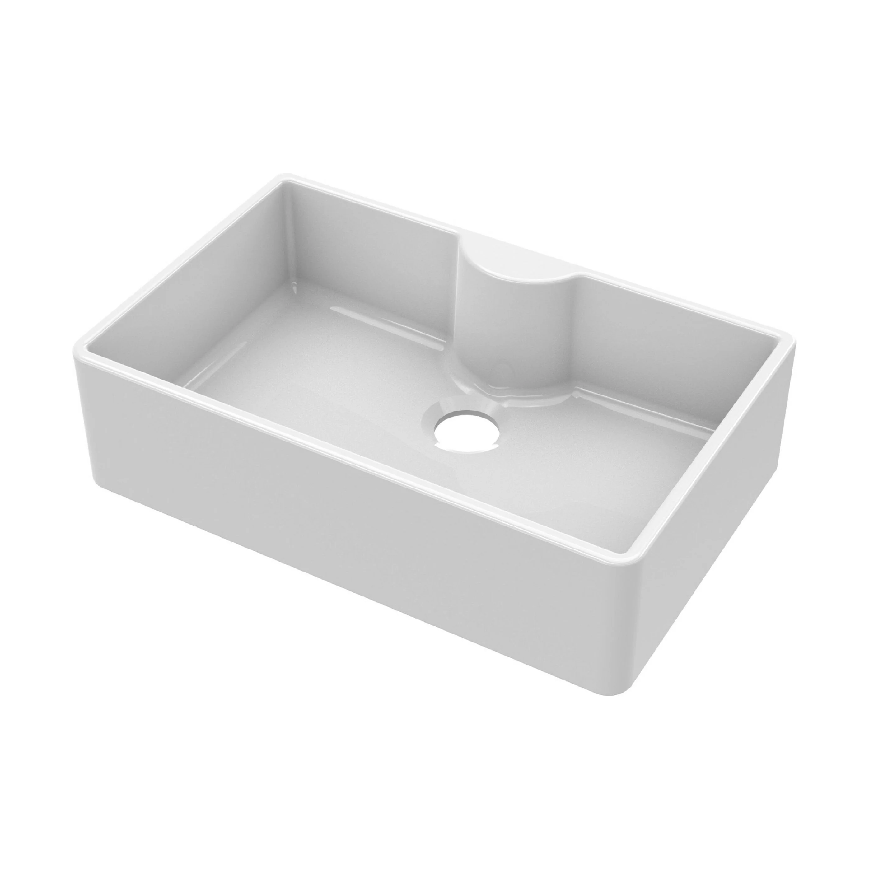 Single Bowl Fireclay Ceramic Butler Kitchen Sink - Variety of Sizes and Features Available - Image 24