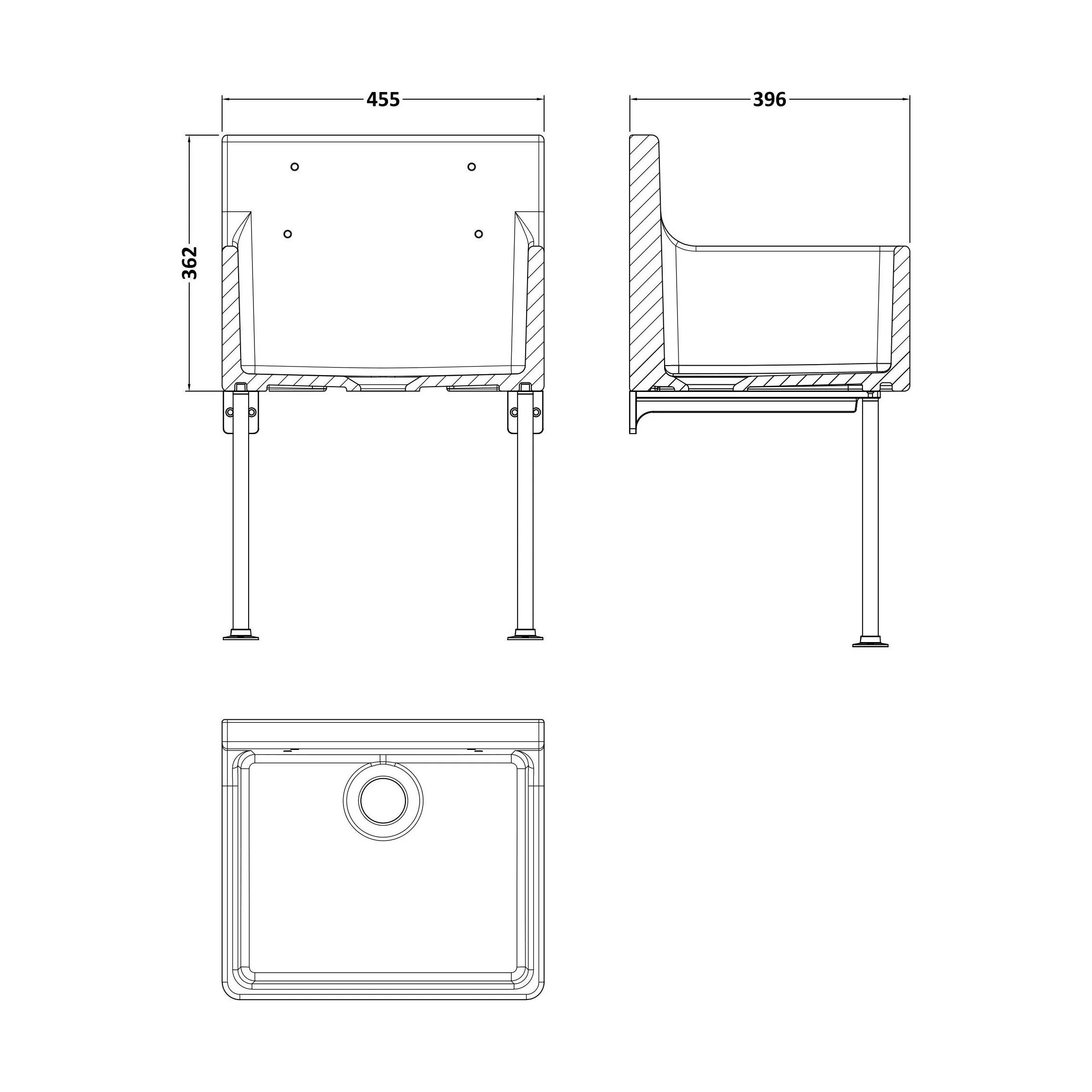 Single Bowl  Fireclay Ceramic Cleaner Sink w.Grid - Multiple Sizes and Accessories - Image 67