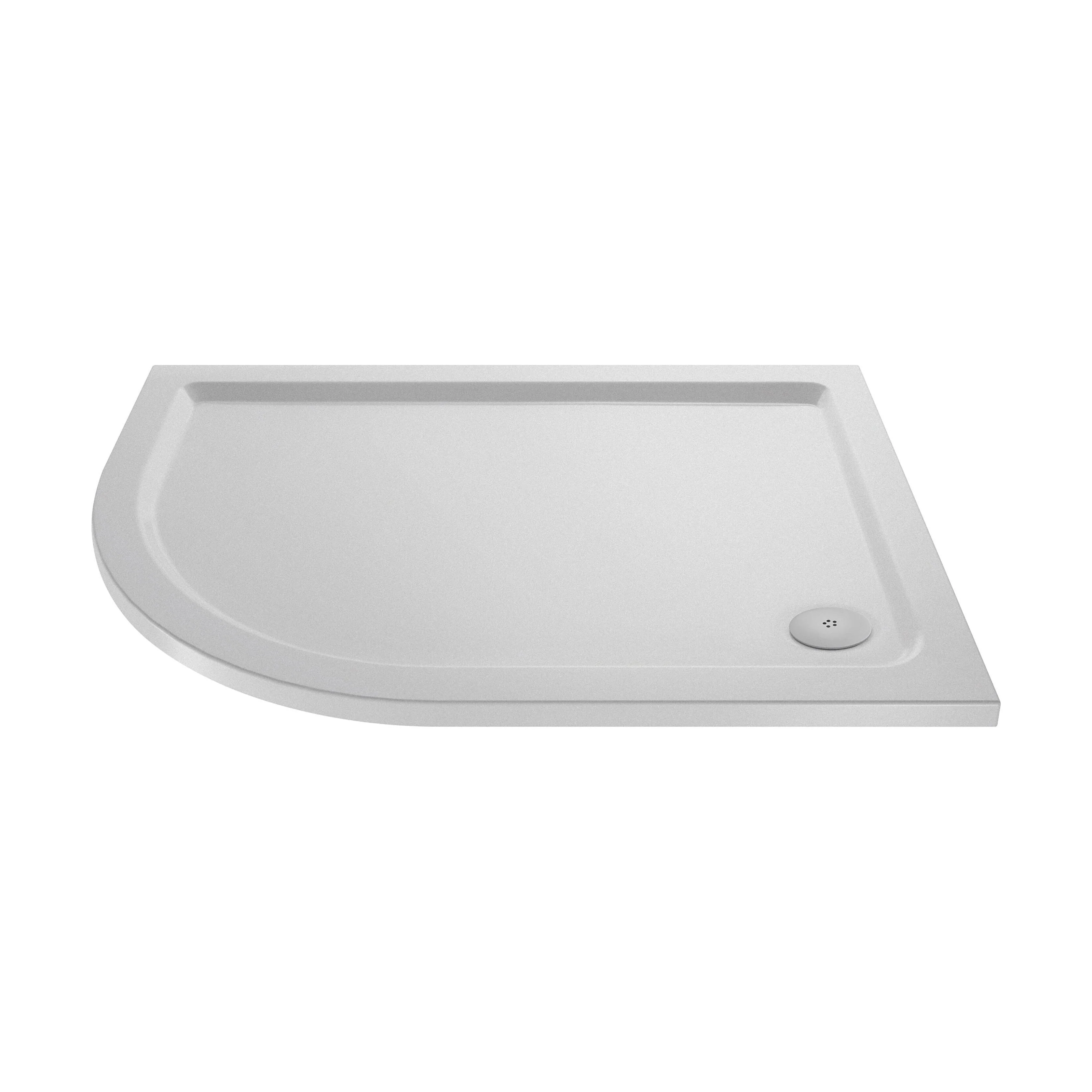Slip Resistant Slimline Offset Quadrant Shower Tray - Choice of Size and Orientation - Image 3