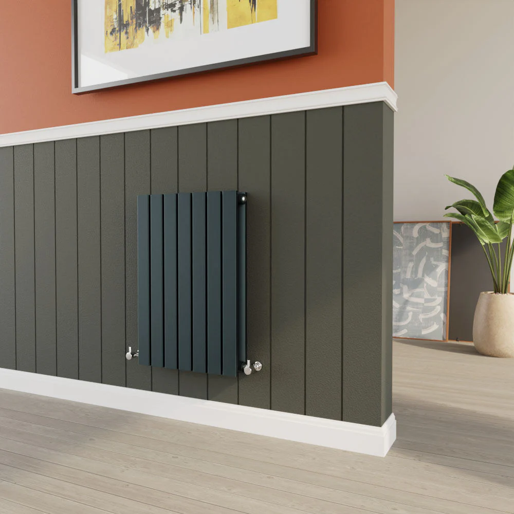 Edingale Contemporary Square Horizontal Double Panel Radiator - Choice of Size and Colour - Image 12