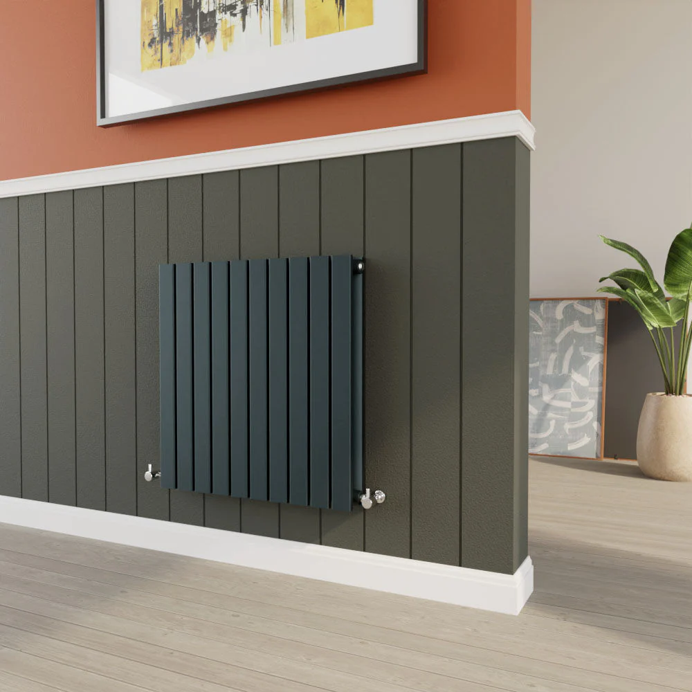 Edingale Contemporary Square Horizontal Double Panel Radiator - Choice of Size and Colour - Image 13