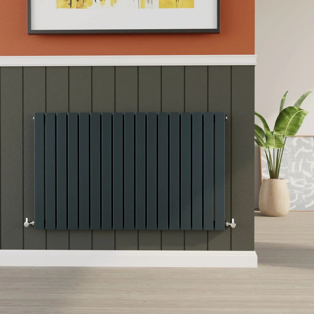 Edingale Contemporary Square Horizontal Double Panel Radiator - Choice of Size and Colour - Image 14