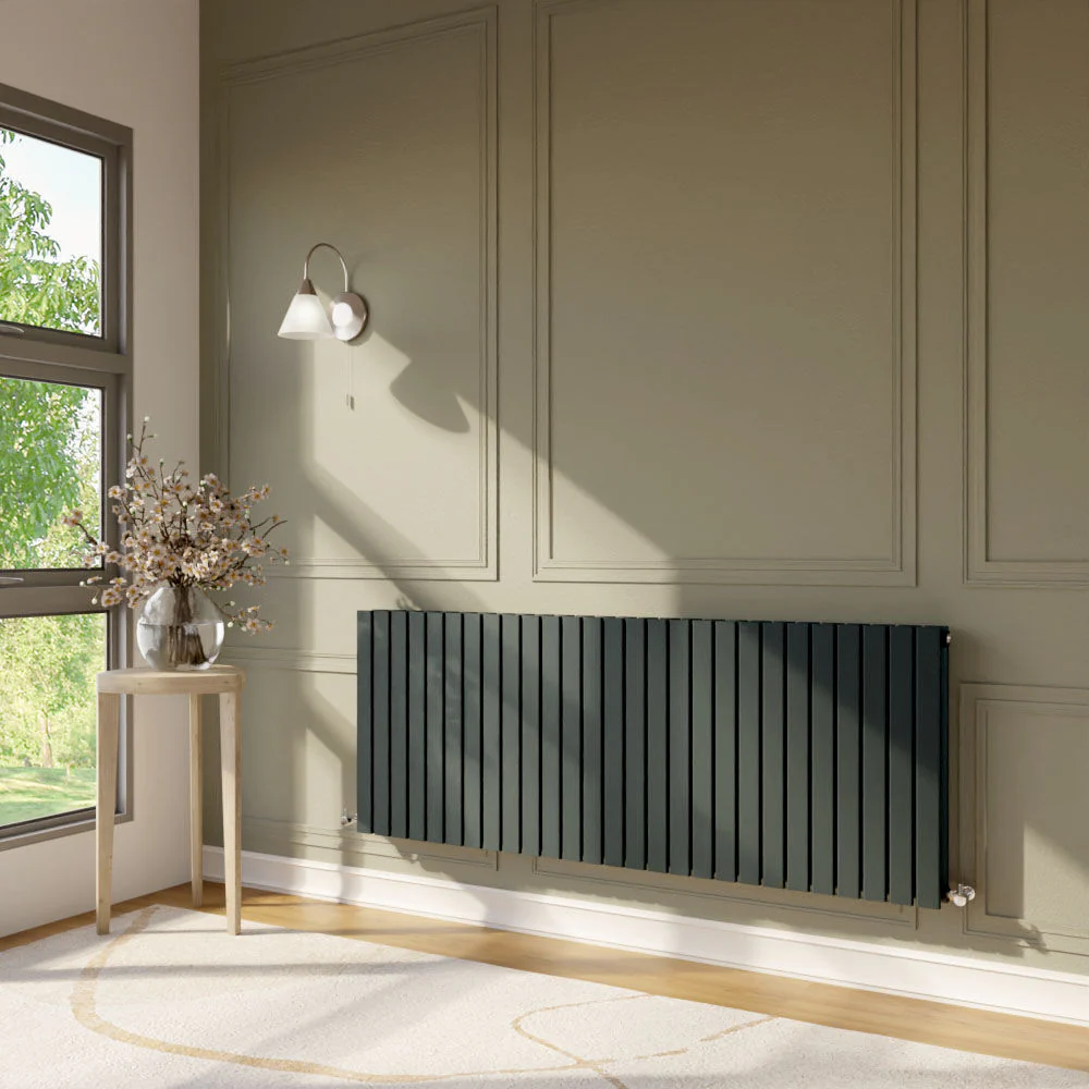 Edingale Contemporary Square Horizontal Double Panel Radiator - Choice of Size and Colour - Image 20