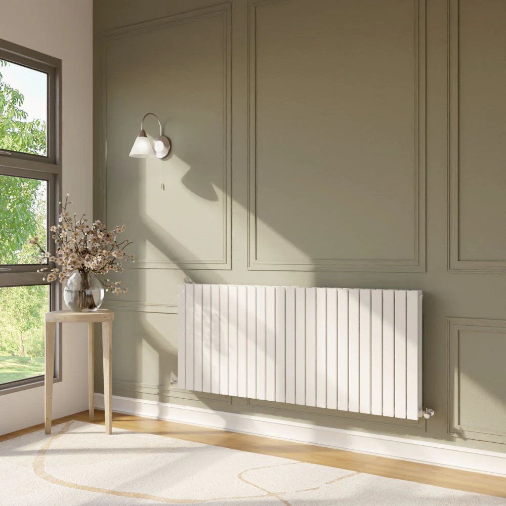 Edingale Contemporary Square Horizontal Double Panel Radiator - Choice of Size and Colour - Image 28
