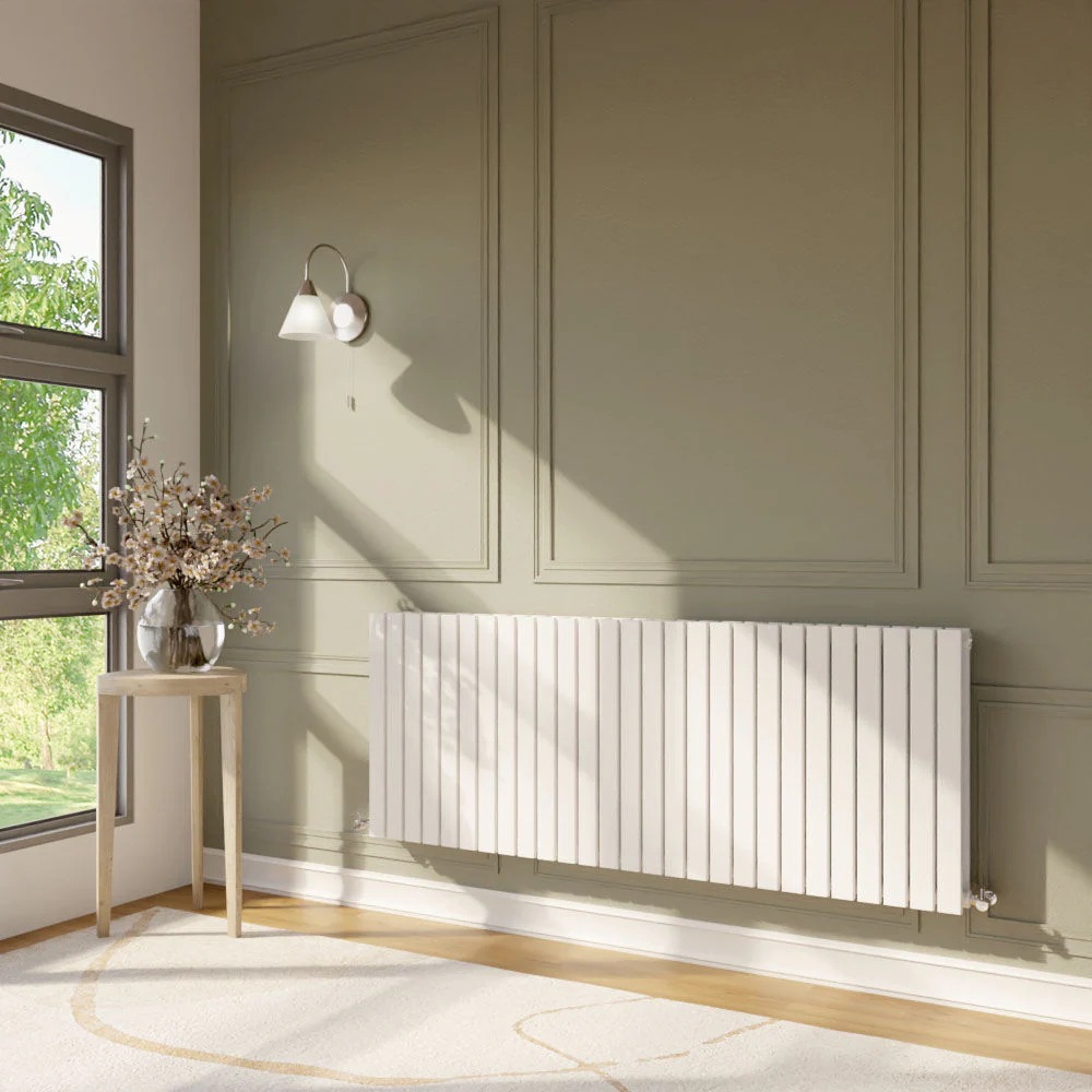 Edingale Contemporary Square Horizontal Double Panel Radiator - Choice of Size and Colour - Image 30