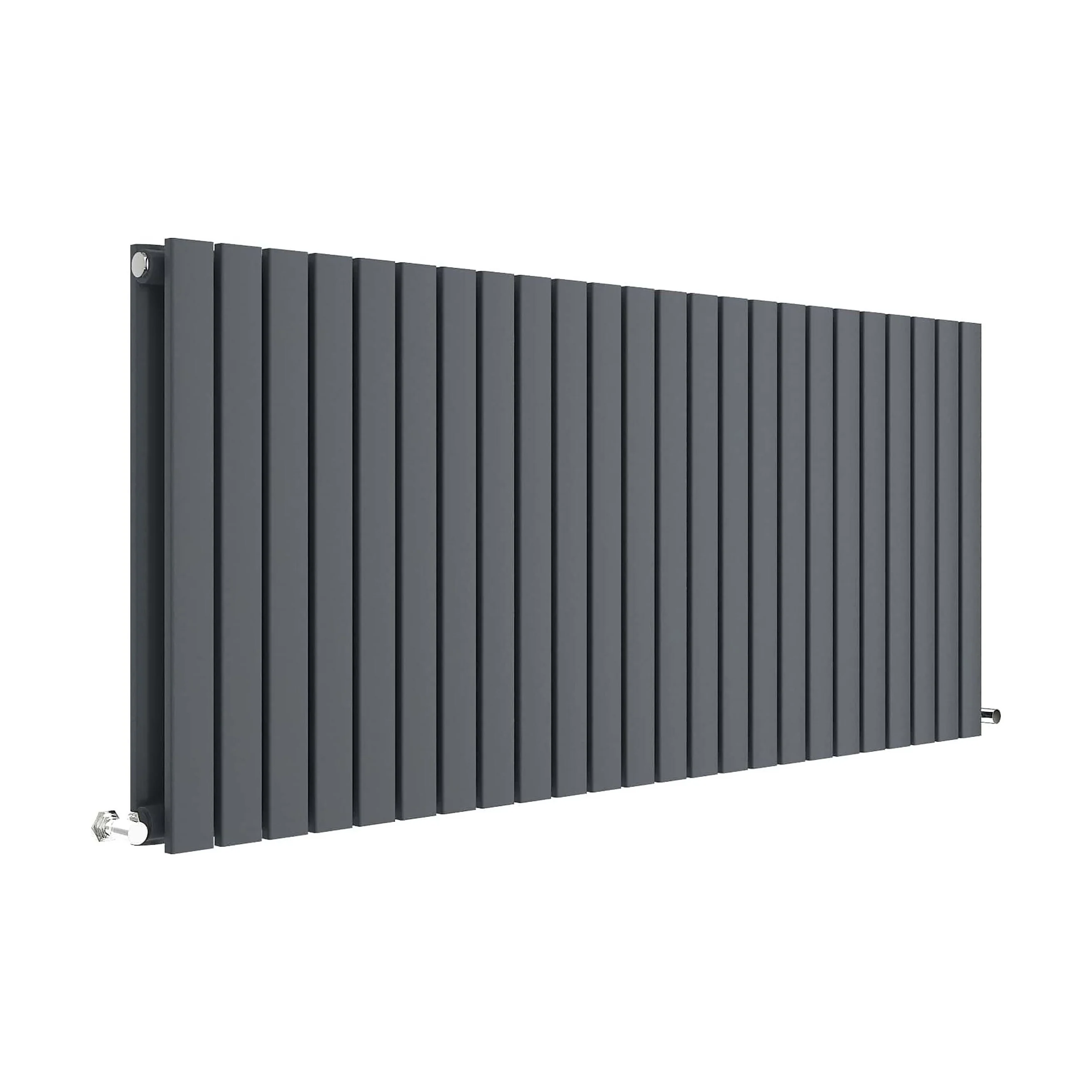 Edingale Contemporary Square Horizontal Double Panel Radiator - Choice of Size and Colour - Image 4