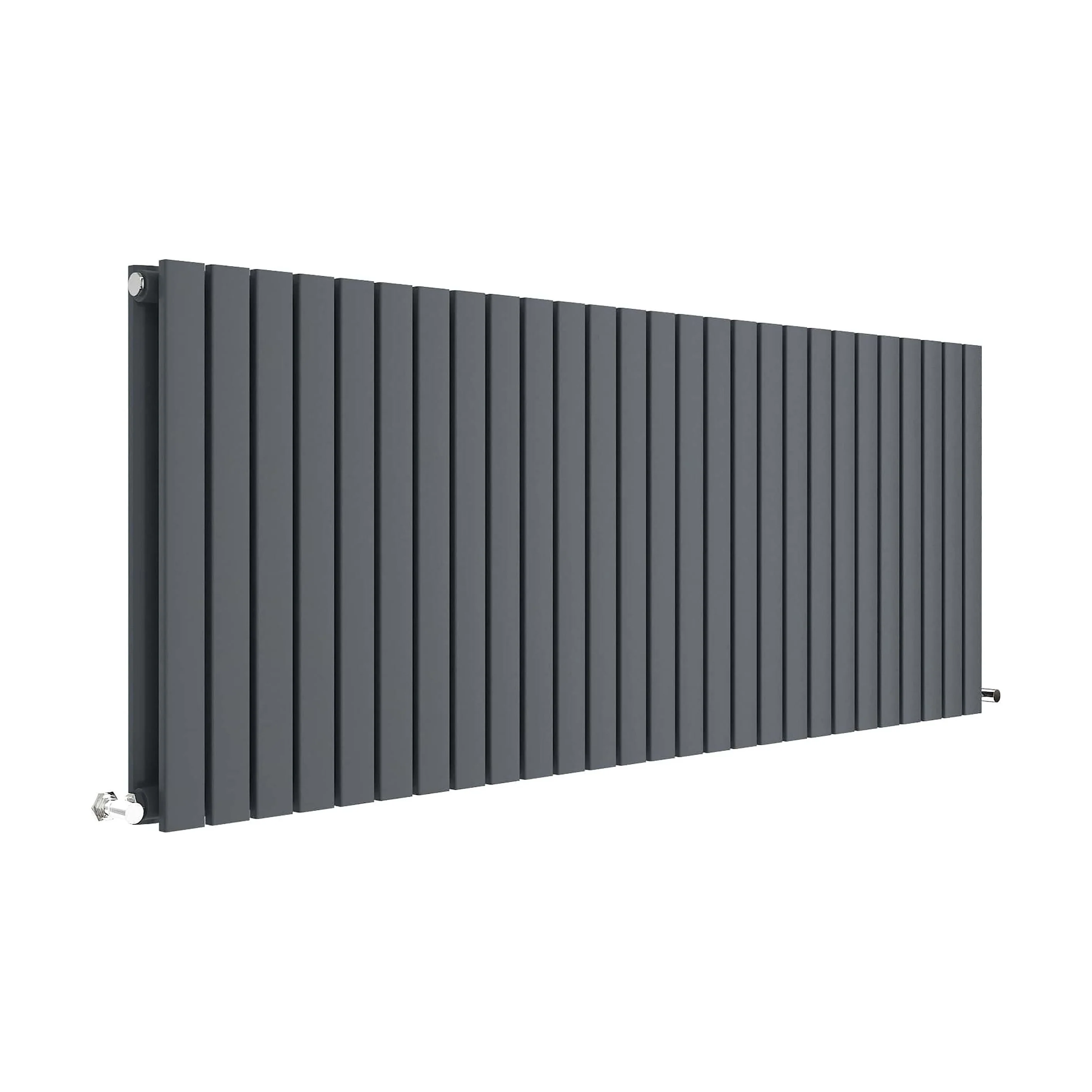 Edingale Contemporary Square Horizontal Double Panel Radiator - Choice of Size and Colour - Image 5