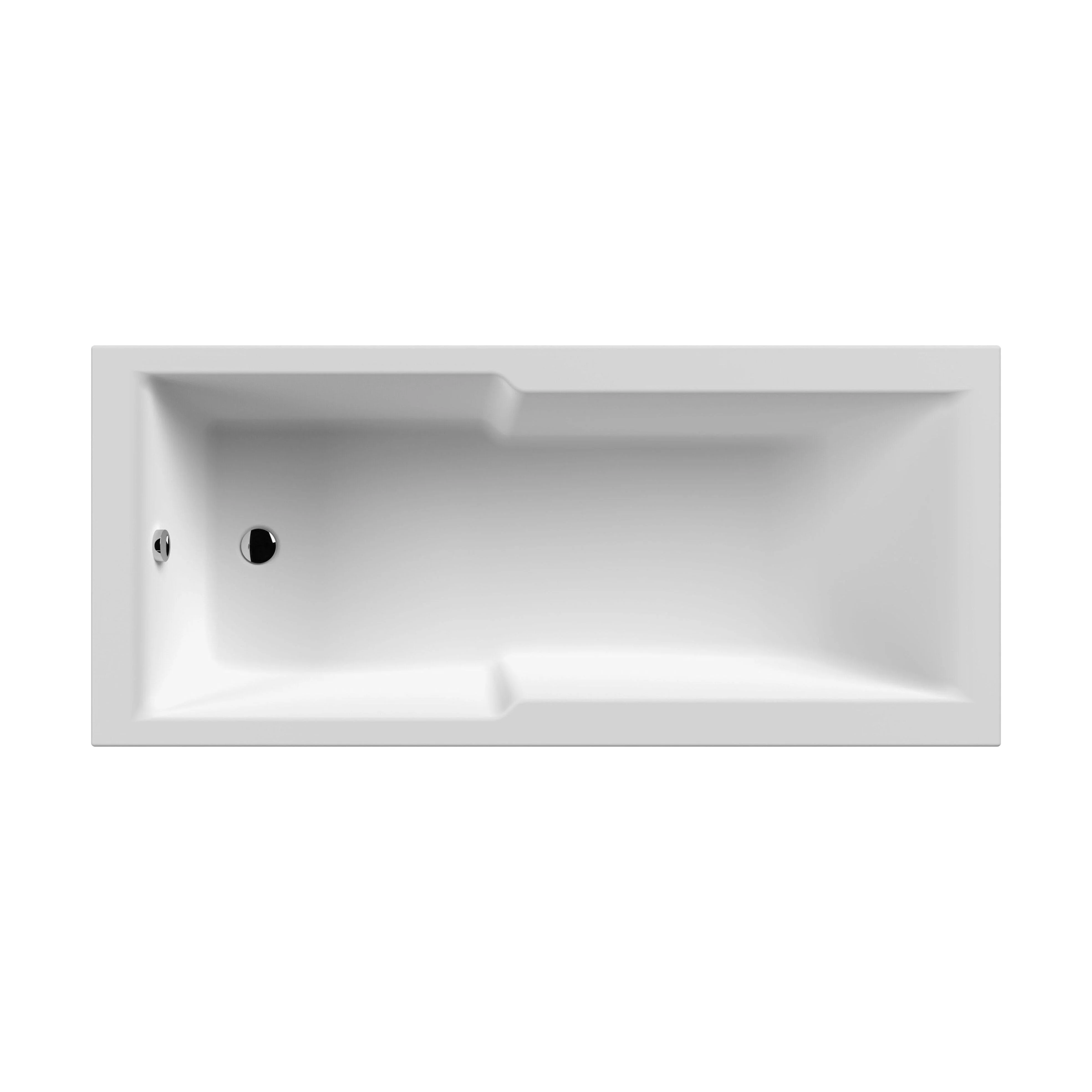 Square Straight Shower Bath 1700x750 EL