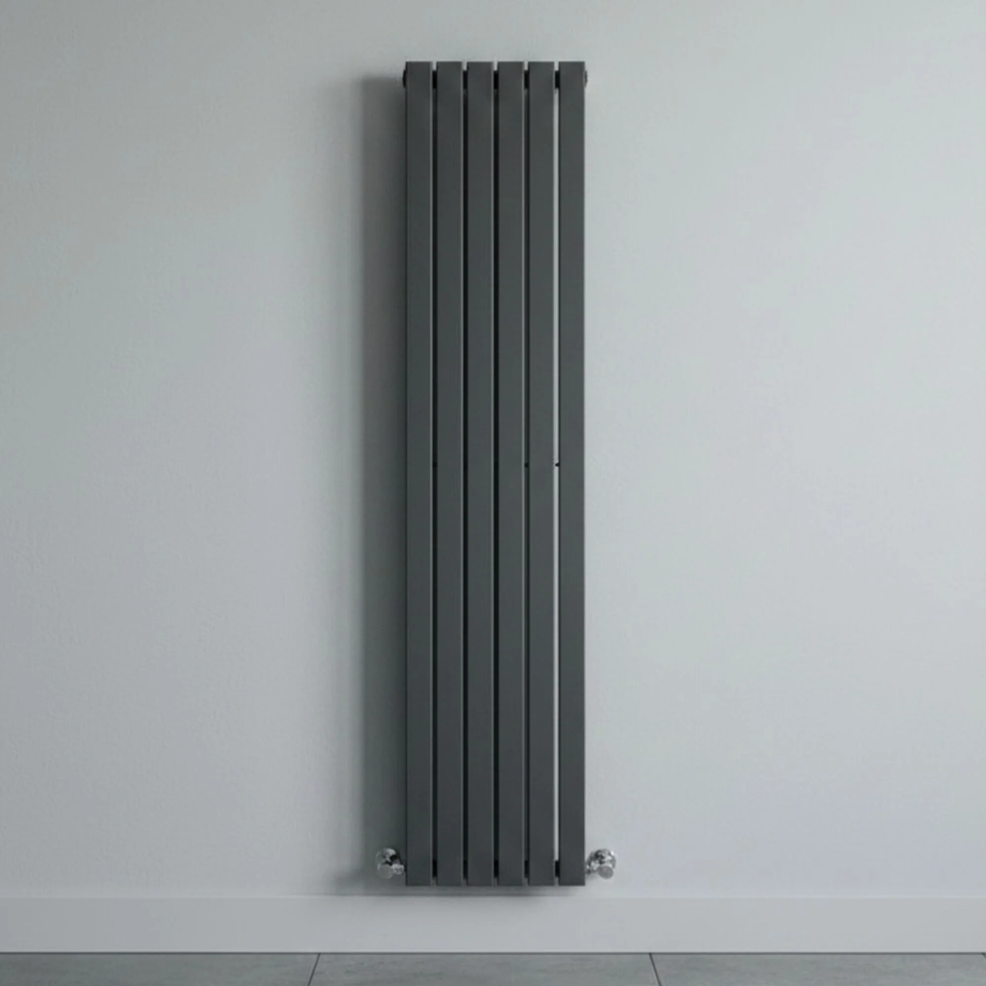 Edingale Modern Square Vertical Double Panel Radiator - Choice of Size and Colour - Image 3