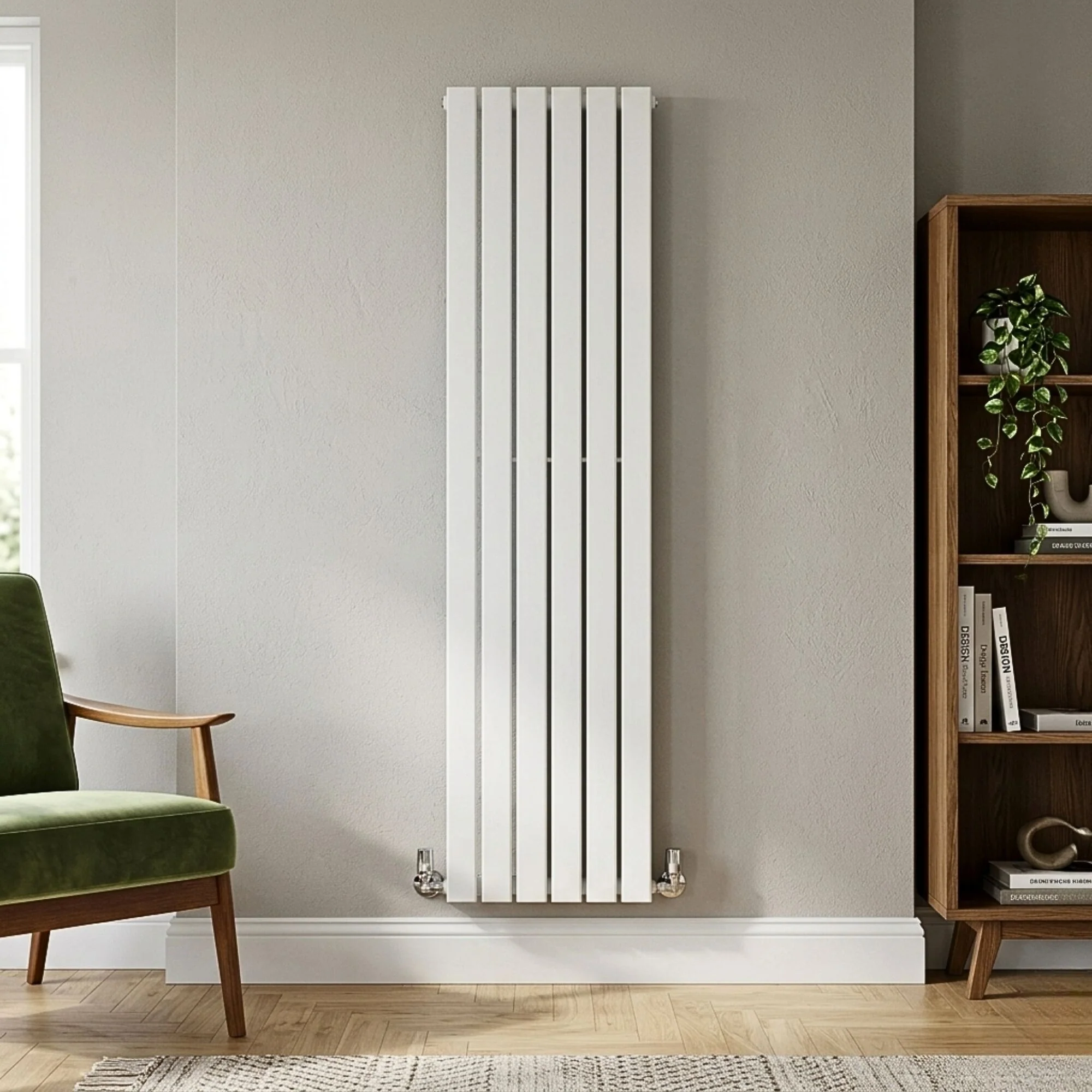 Edingale Modern Square Vertical Double Panel Radiator - Choice of Size and Colour - Image 5