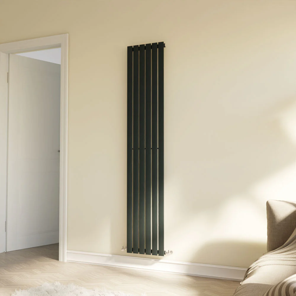Edingale Vertical Single Panel Radiator, Square Design - Choice of Size and Colour - Image 10