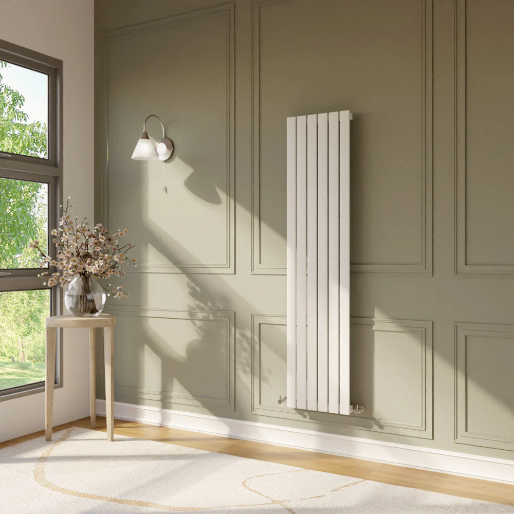 Edingale Vertical Single Panel Radiator, Square Design - Choice of Size and Colour - Image 11