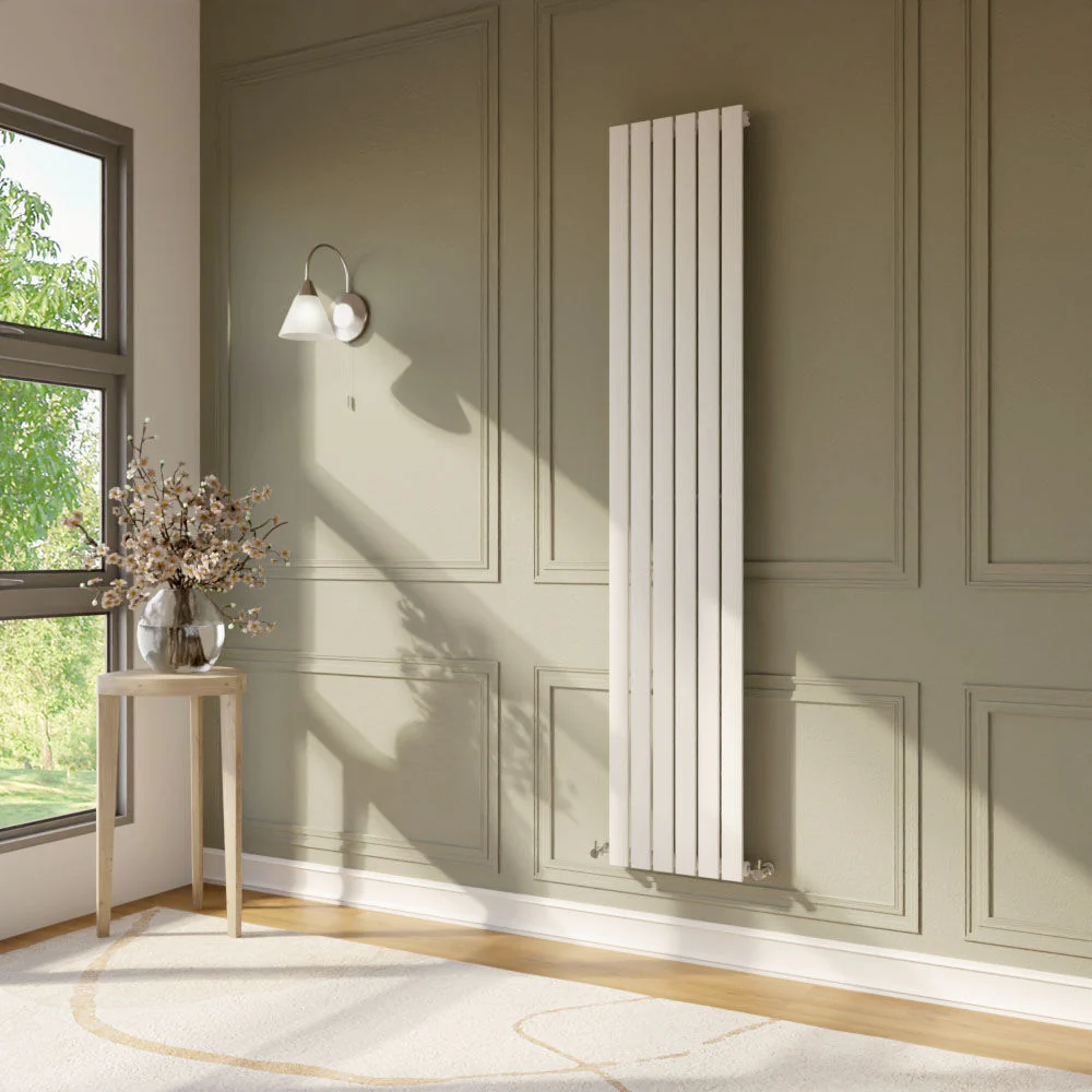 Edingale Vertical Single Panel Radiator, Square Design - Choice of Size and Colour - Image 12