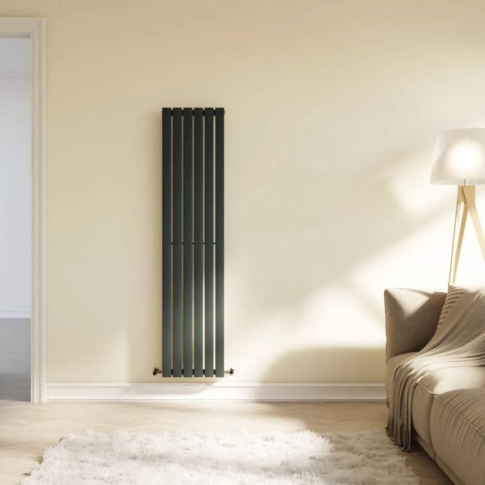 Edingale Vertical Single Panel Radiator, Square Design - Choice of Size and Colour - Image 5