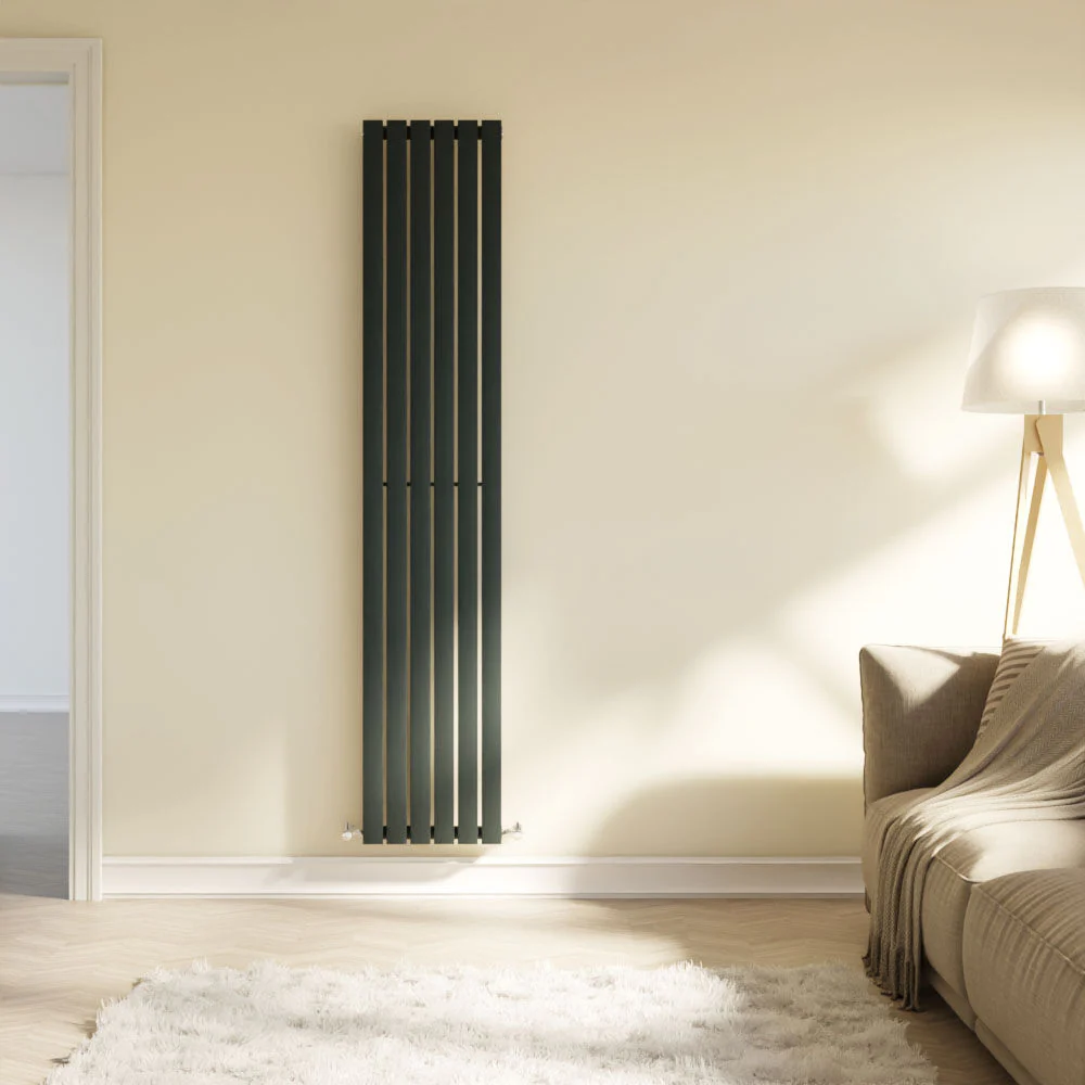 Edingale Vertical Single Panel Radiator, Square Design - Choice of Size and Colour - Image 6