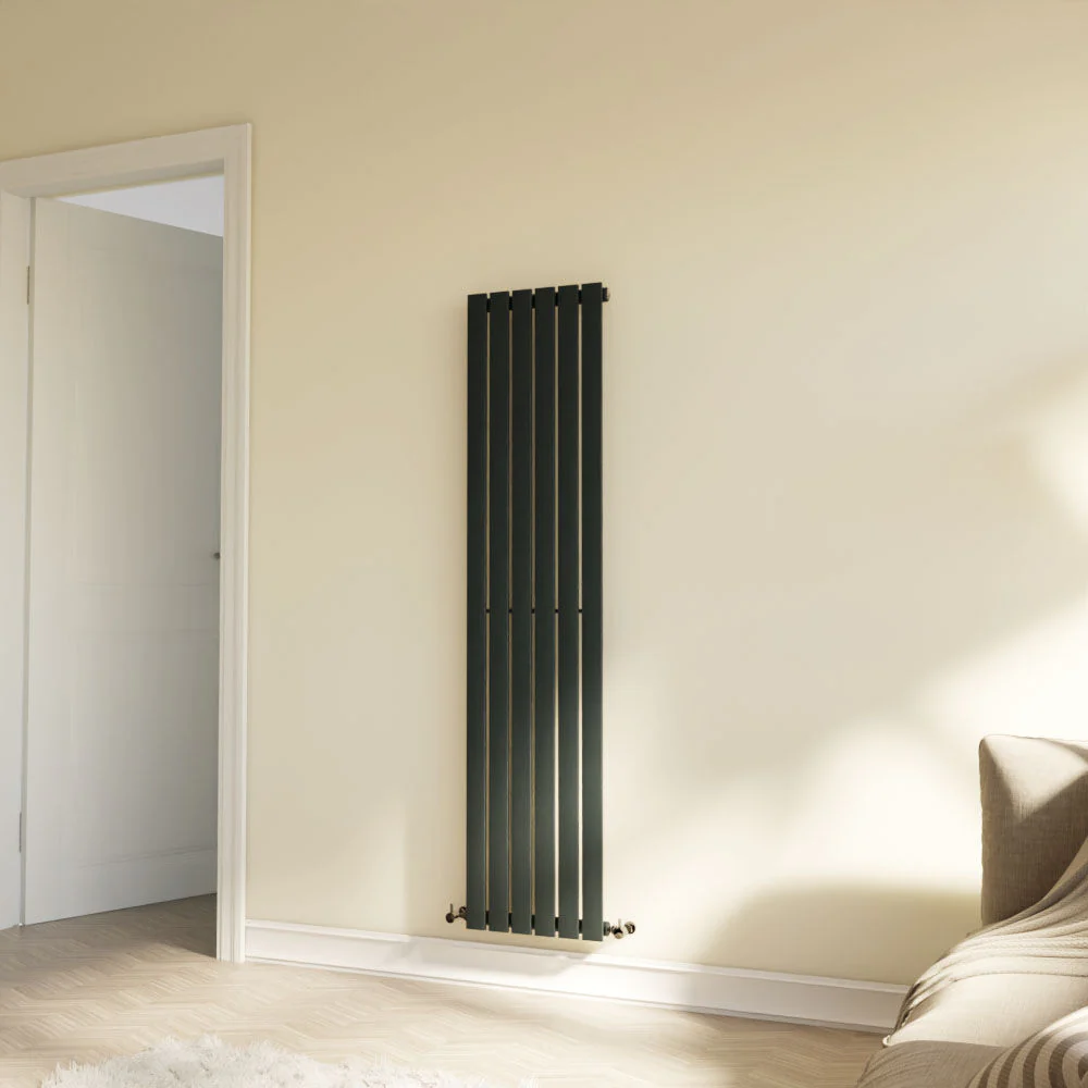 Edingale Vertical Single Panel Radiator, Square Design - Choice of Size and Colour - Image 9