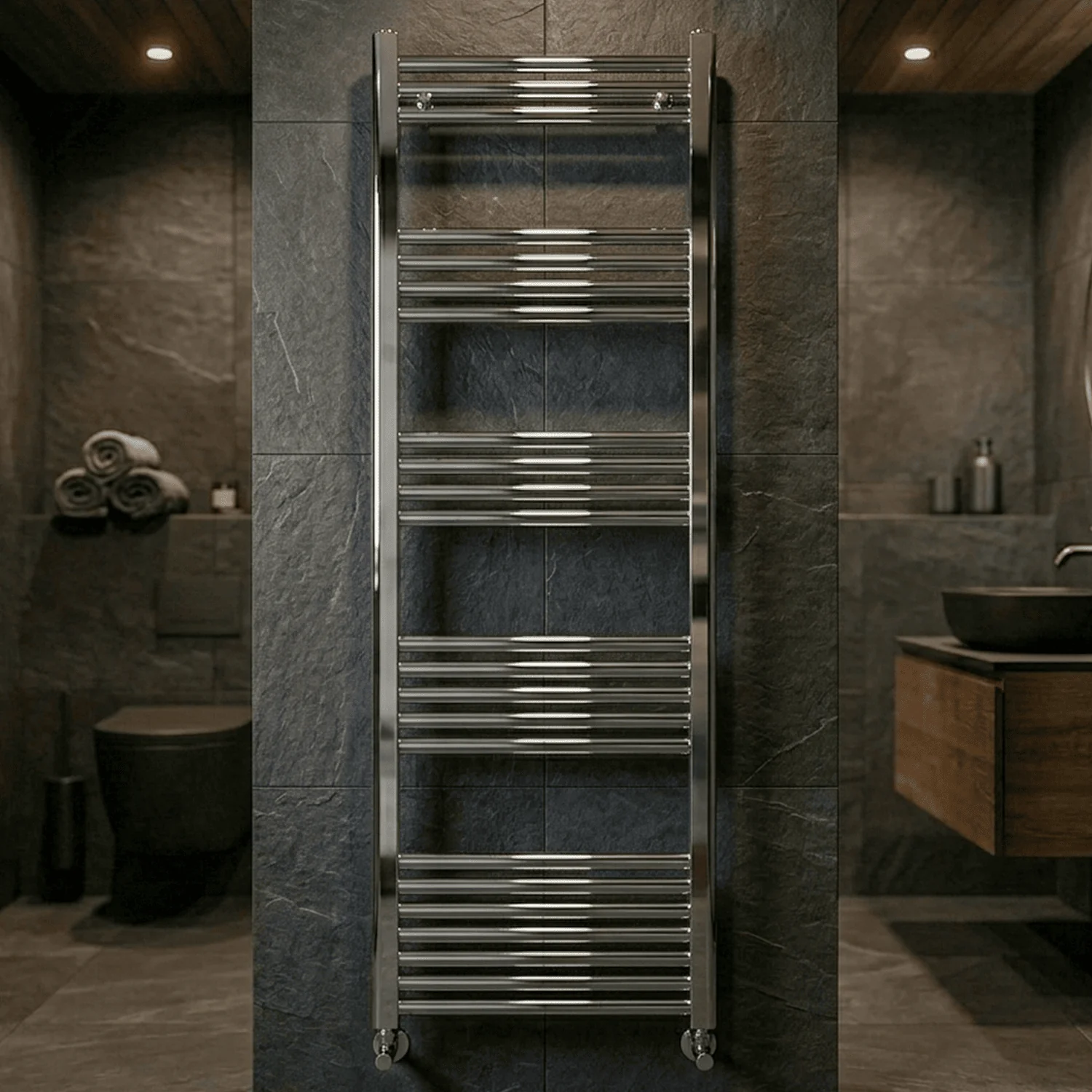 Yarnfield Straight Heated Heated Towel Rail Radiator, 600mm - Choice of Size and Colour - Image 10