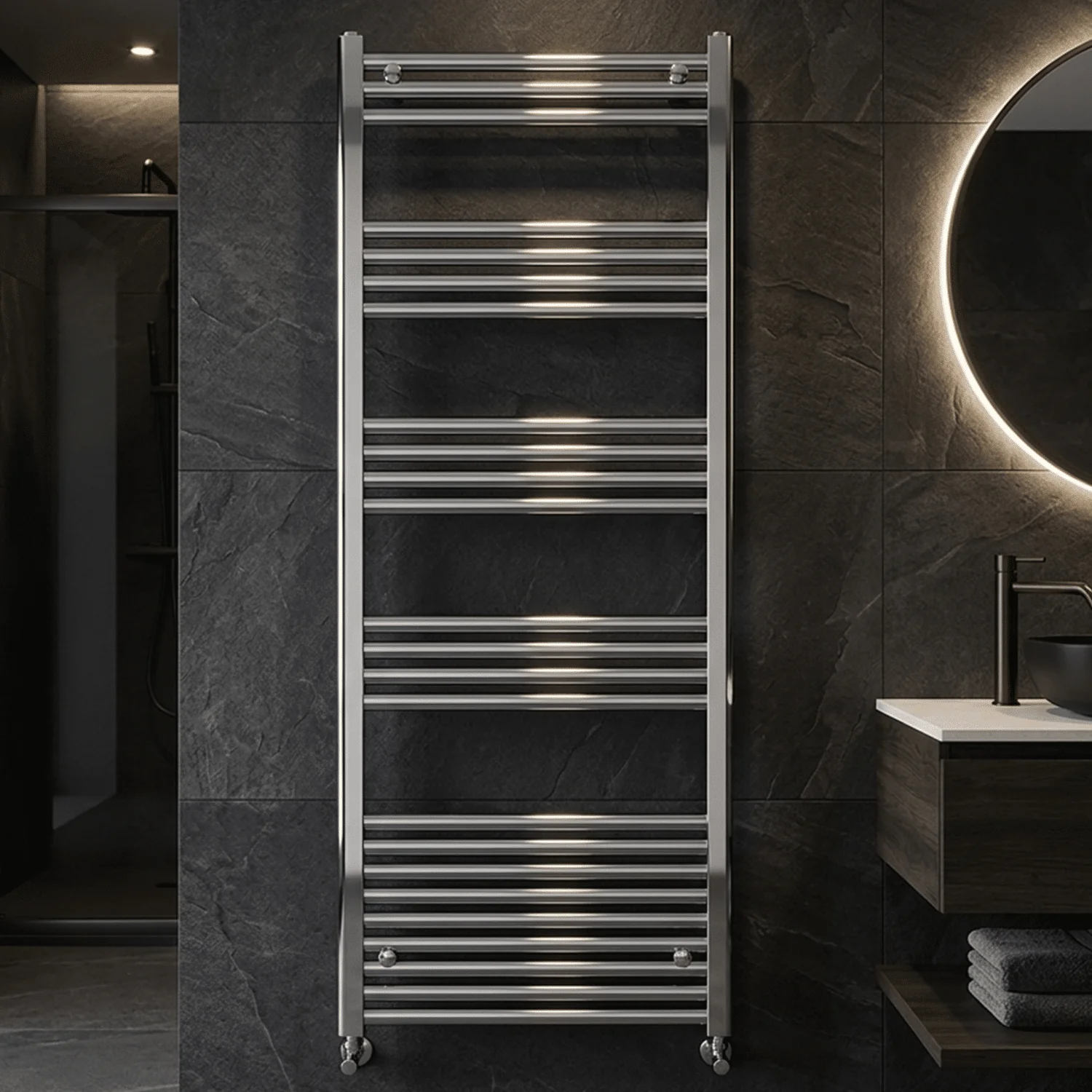Yarnfield Straight Heated Heated Towel Rail Radiator, 600mm - Choice of Size and Colour - Image 12