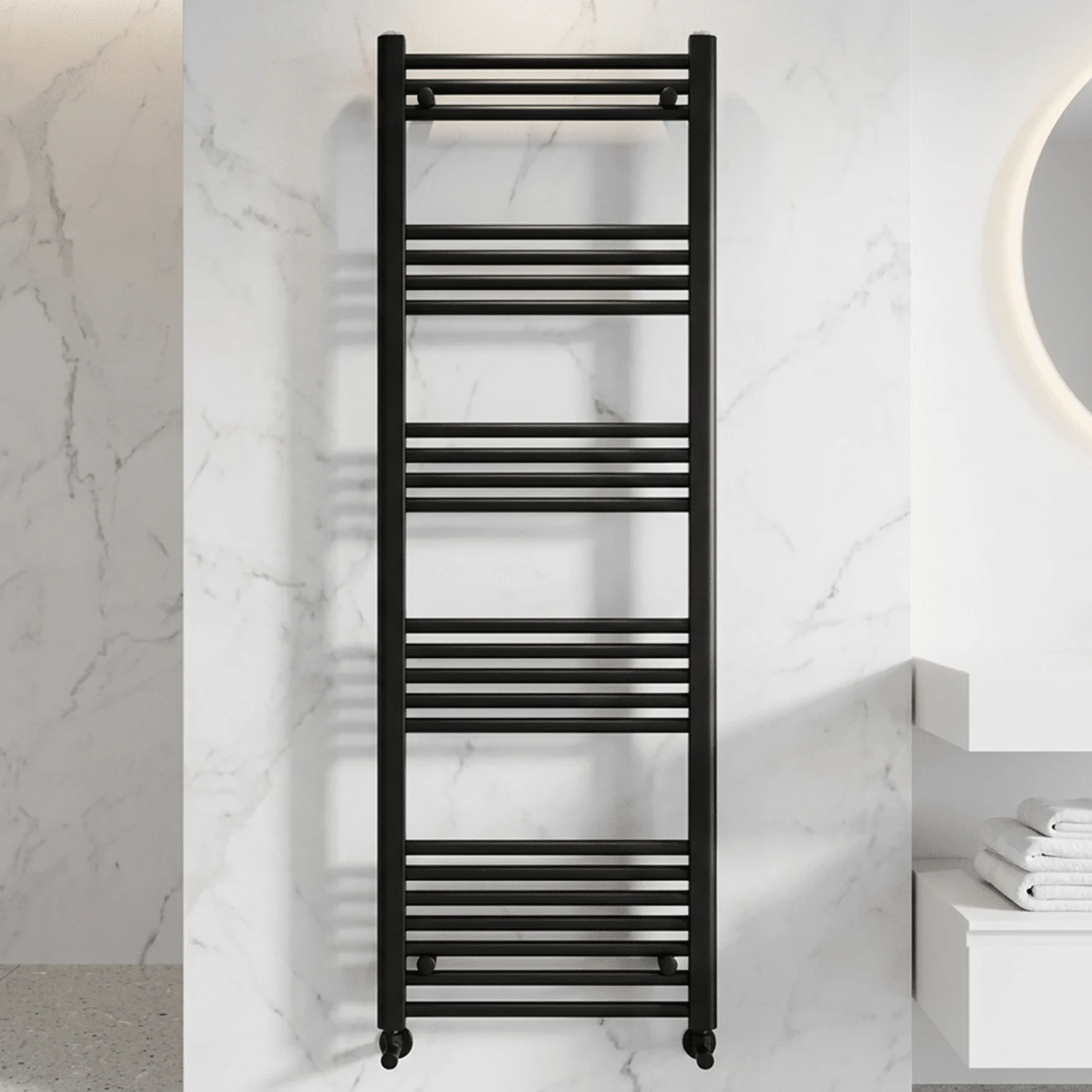 Yarnfield Straight Heated Heated Towel Rail Radiator, 600mm - Choice of Size and Colour - Image 13
