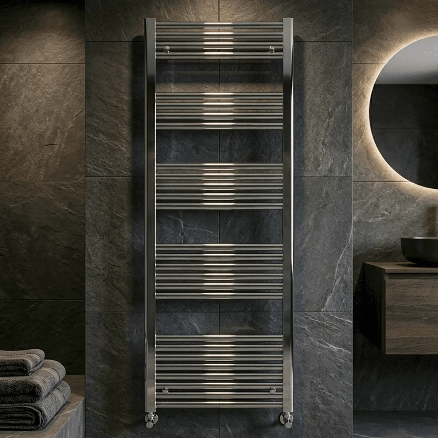 Yarnfield Straight Heated Heated Towel Rail Radiator, 600mm - Choice of Size and Colour - Image 16