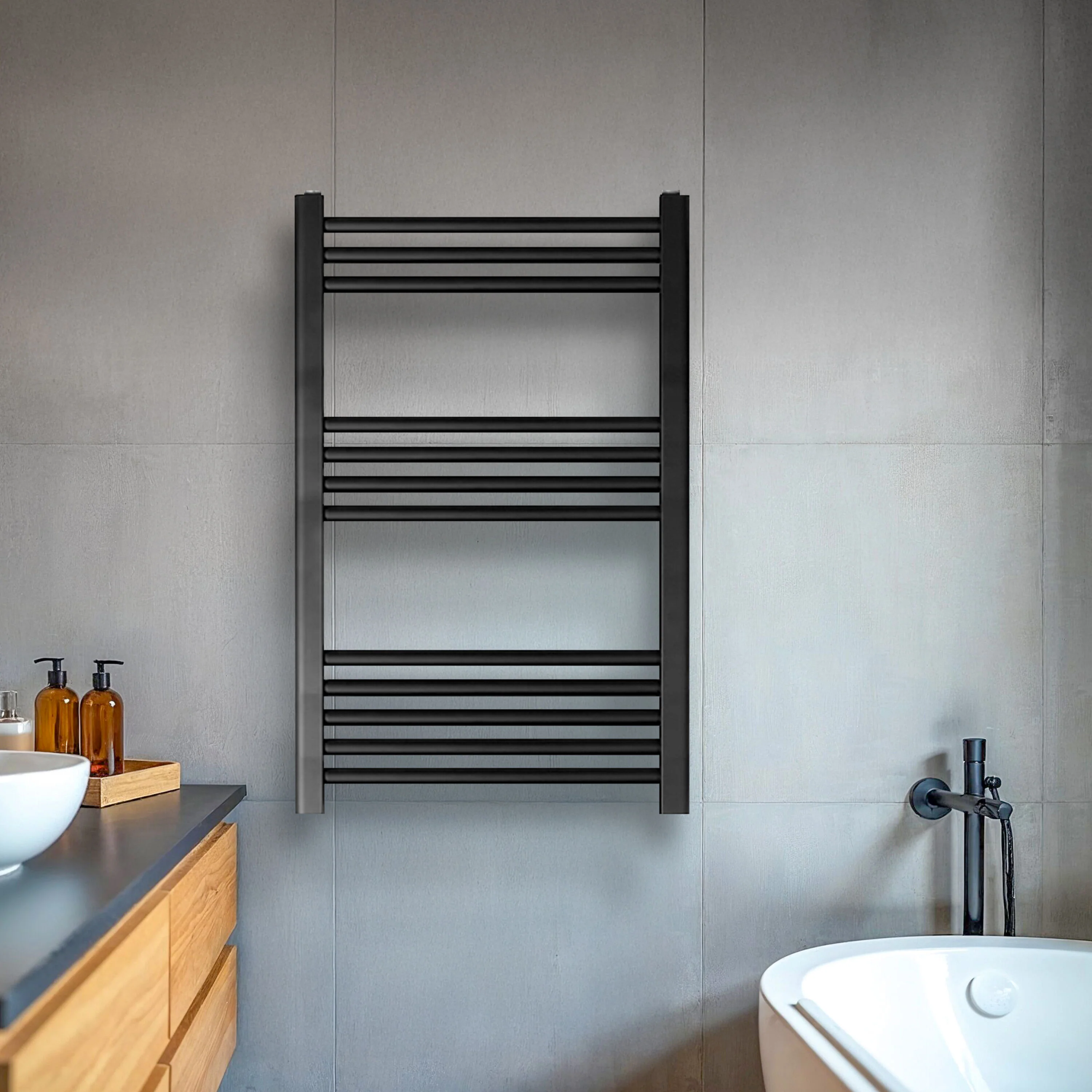 Yarnfield Straight Heated Heated Towel Rail Radiator, 600mm - Choice of Size and Colour - Image 19