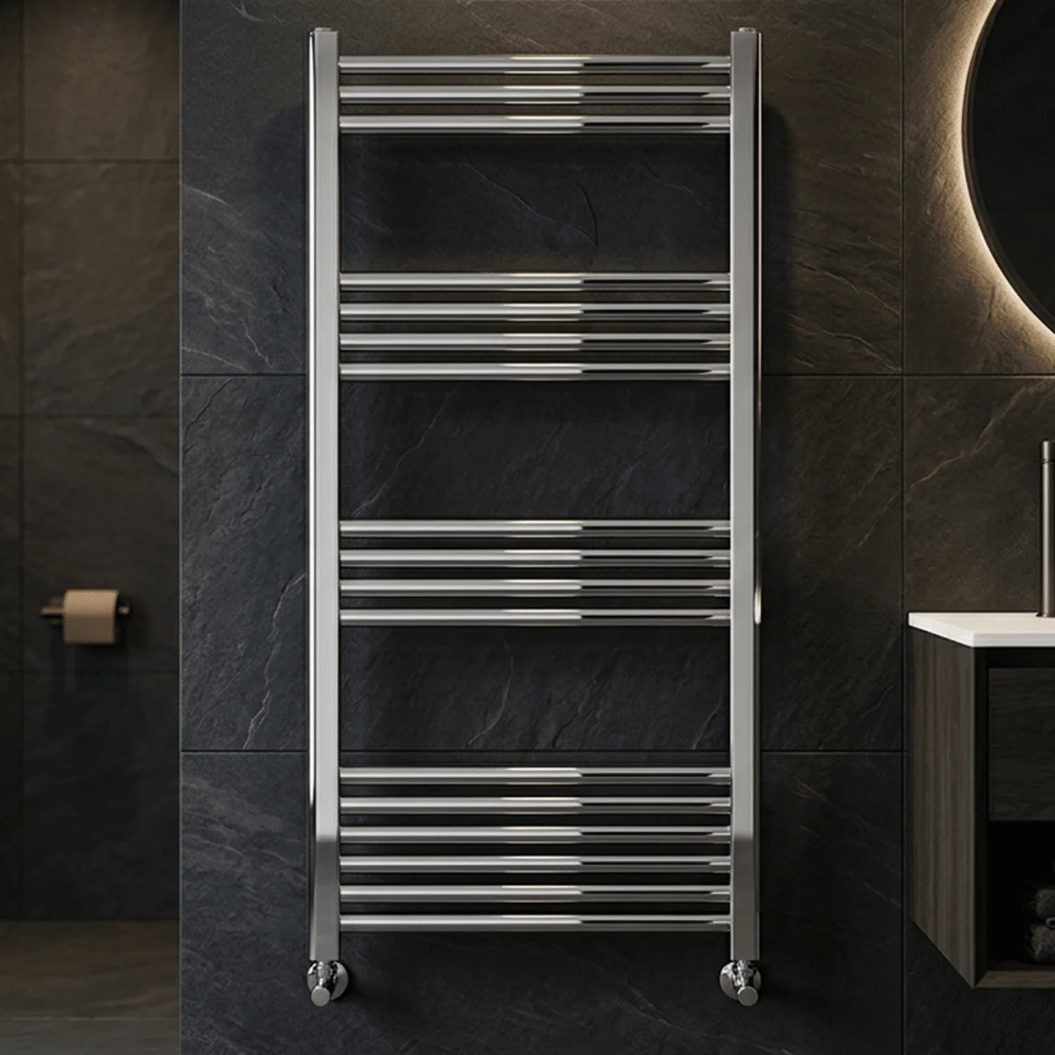 Yarnfield Straight Heated Heated Towel Rail Radiator, 600mm - Choice of Size and Colour - Image 6