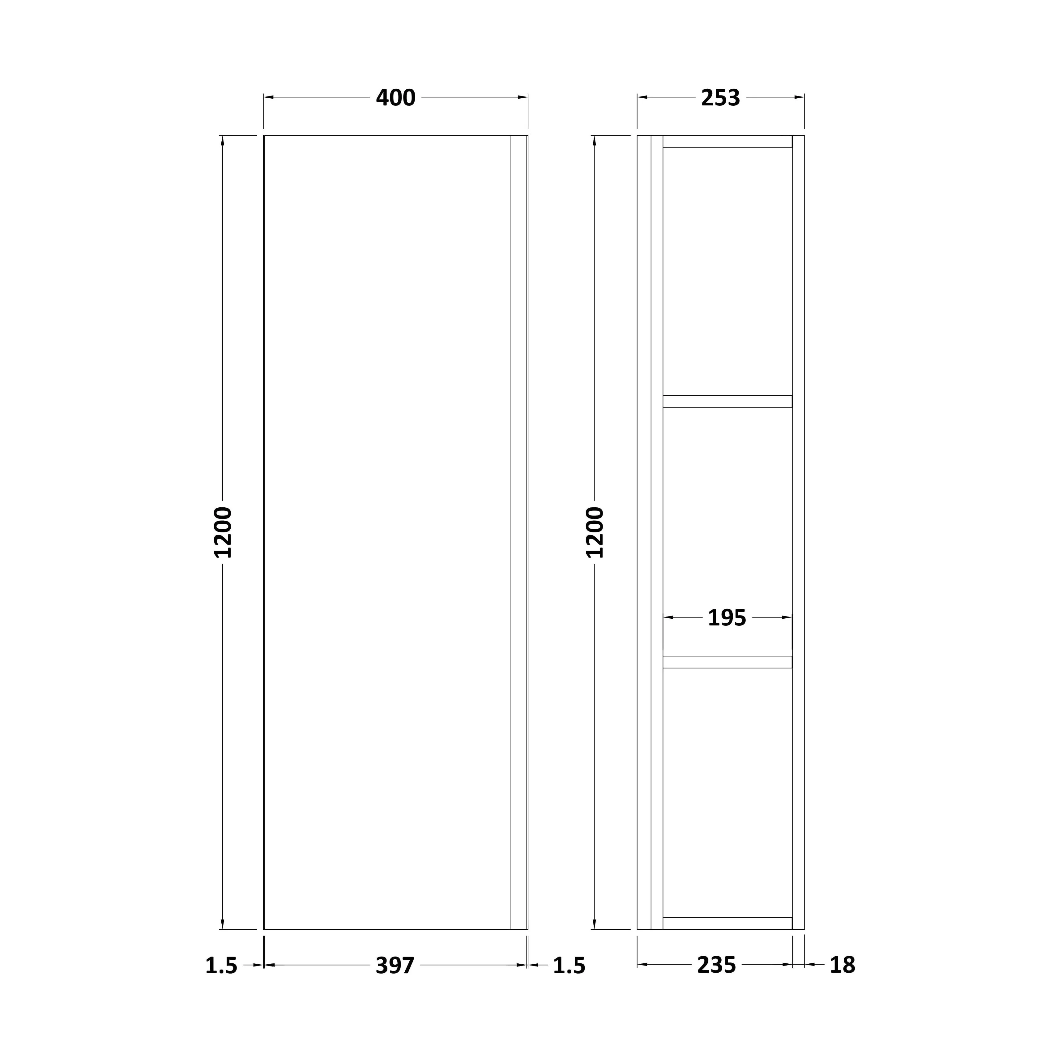 Tall Wall Hung Unit - Image 2