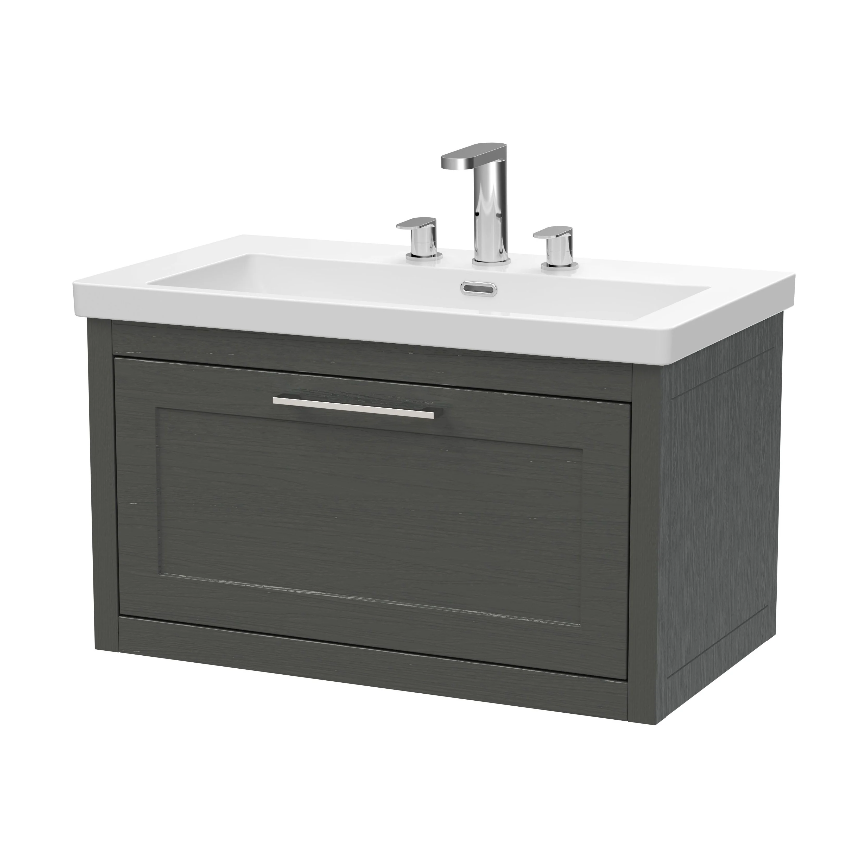 Blithbury Traditional Bathroom Wall Hung Vanity with Modern Fireclay Basin Unit - Choice of Size, Colour and Basin Type - Image 54