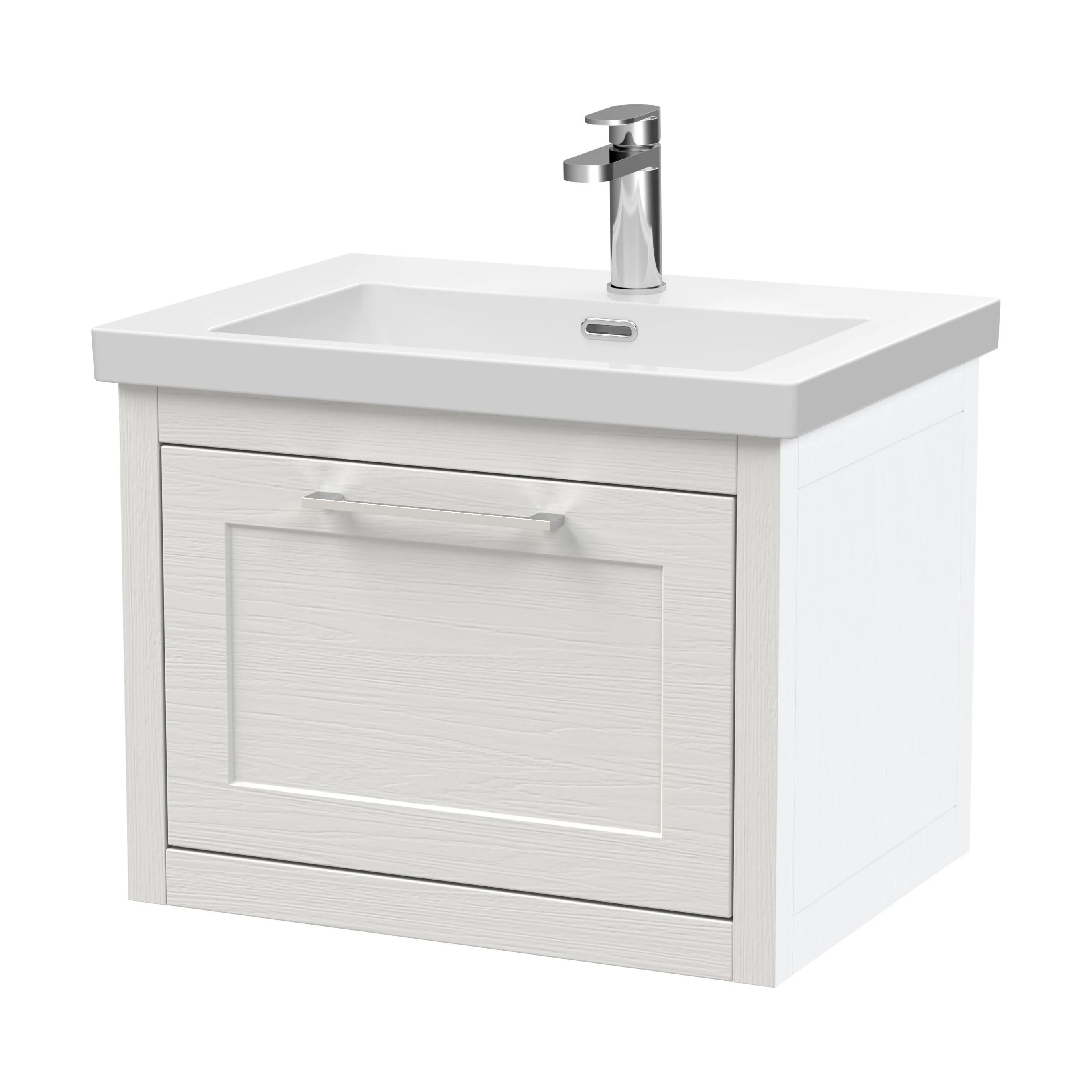 Blithbury Traditional Bathroom Wall Hung Vanity with Modern Fireclay Basin Unit - Choice of Size, Colour and Basin Type - Image 56