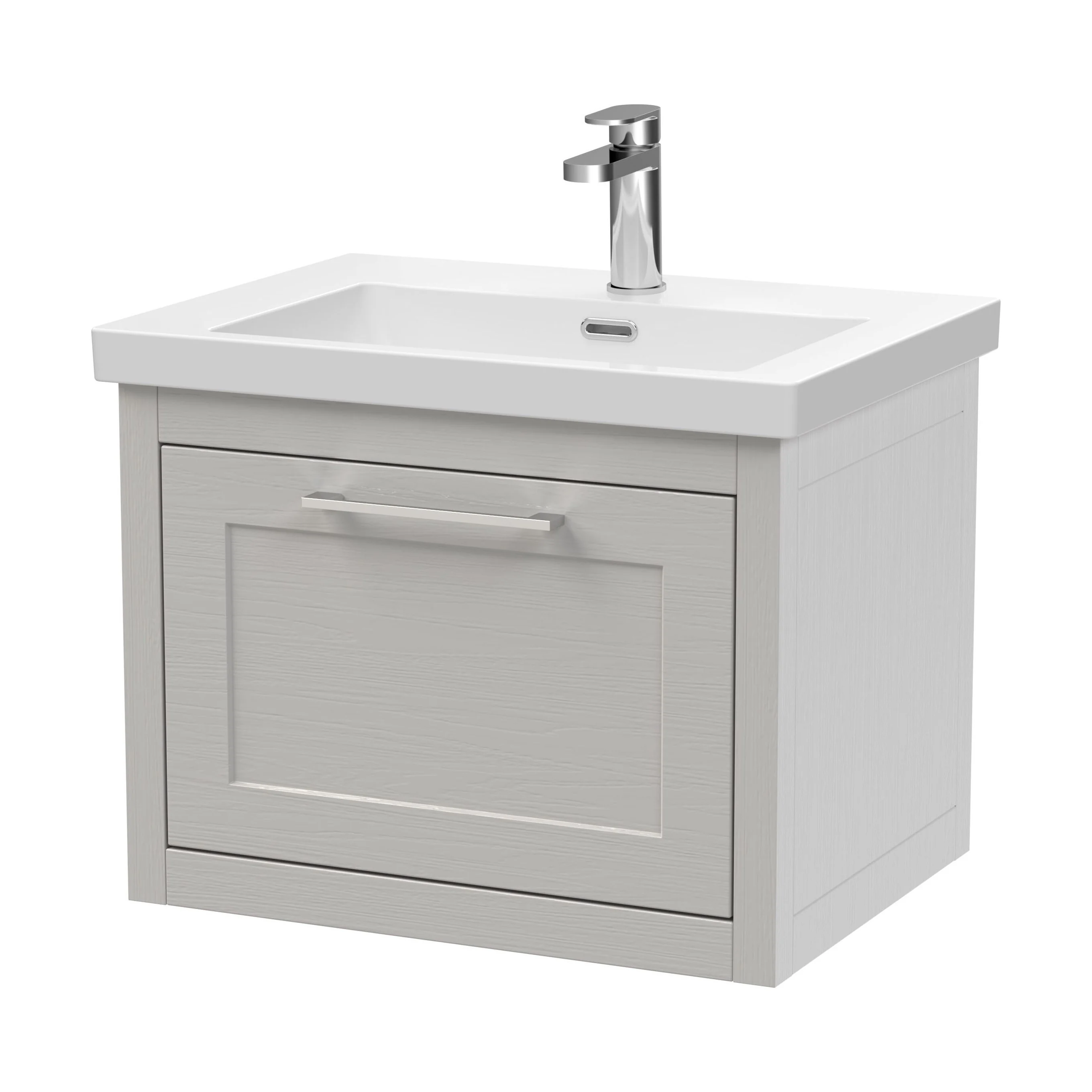 Blithbury Traditional Bathroom Wall Hung Vanity with Modern Fireclay Basin Unit - Choice of Size, Colour and Basin Type - Image 62