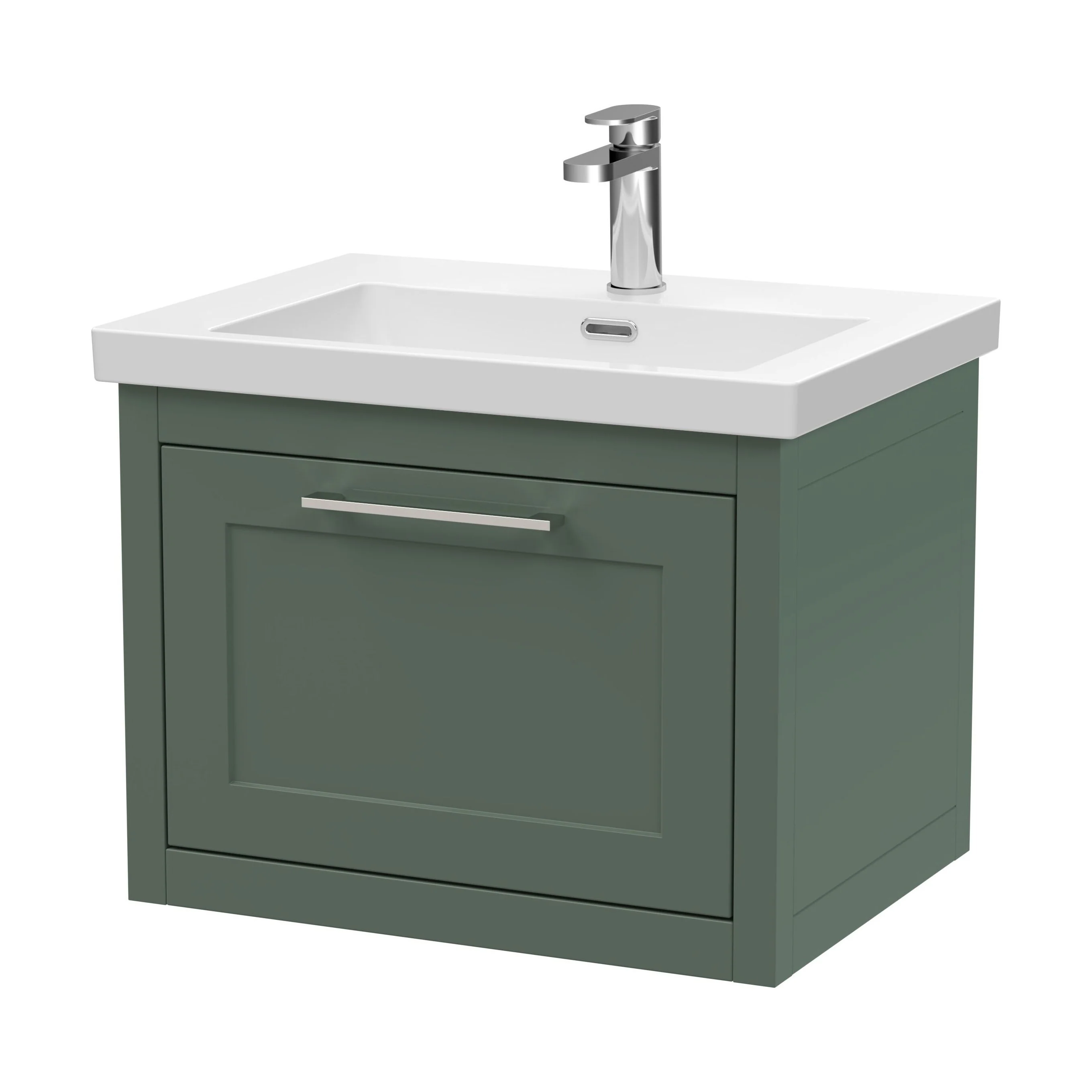 Blithbury Traditional Bathroom Wall Hung Vanity with Modern Fireclay Basin Unit - Choice of Size, Colour and Basin Type - Image 68